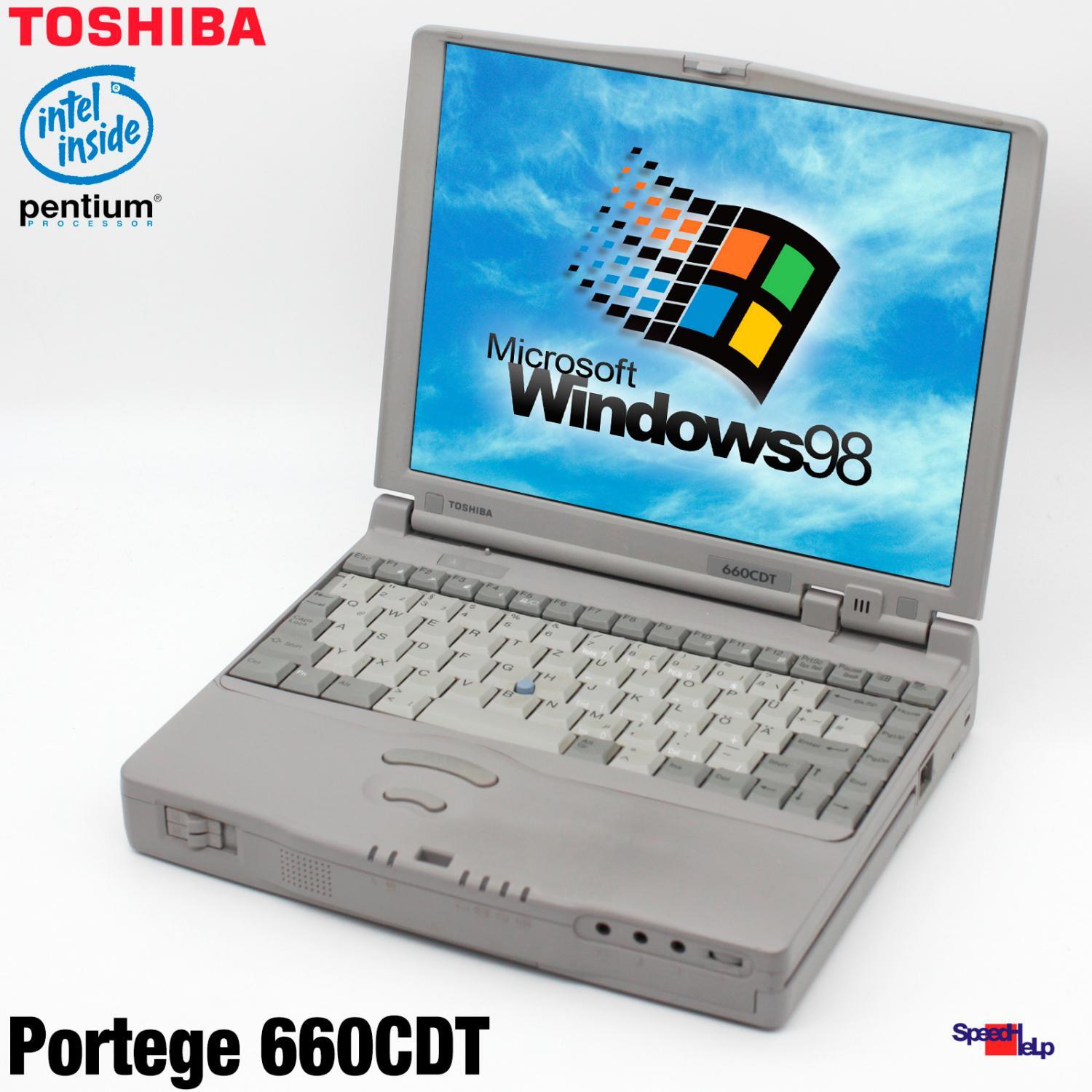 Toshiba Portege 660CDT Notebook Laptop Windows 98 Parallel RS-232 PA1126E