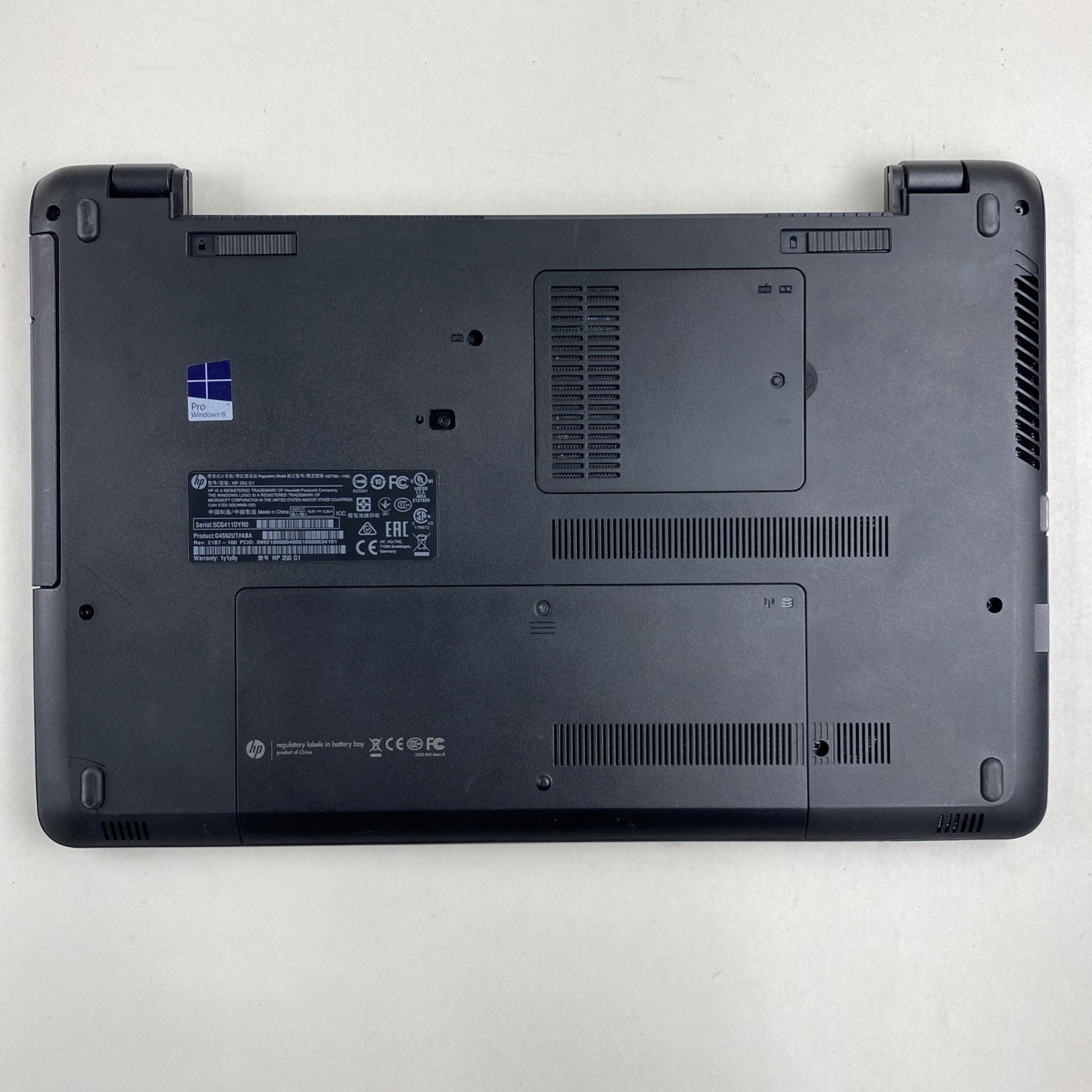 HP 350 G1 Intel Core i5-4200U 1.60GHz 8GB RAM 15.6″ No Battery No HDD No OS