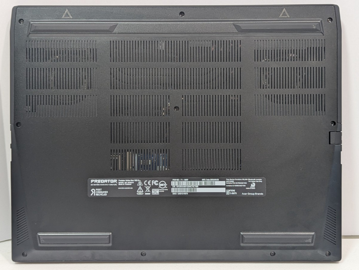 Acer Predator Helios Neo 16S Intel Ultra 9 275HX 32GB RAM NVIDA GeForce 5070 Ti