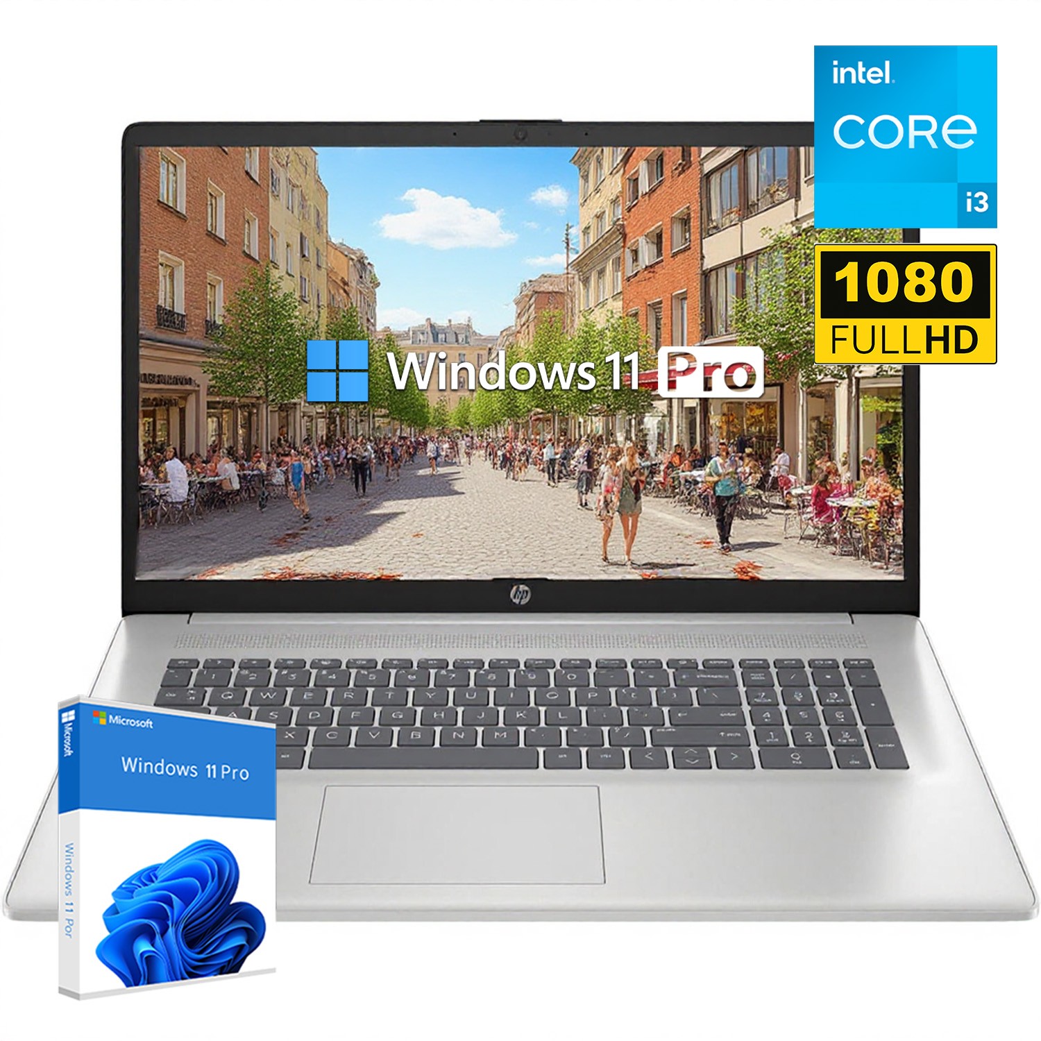 HP Laptop 17.3″ FHD LED Intel CORE i3-N305 UP TO 32GB RAM 2TB SSD PC