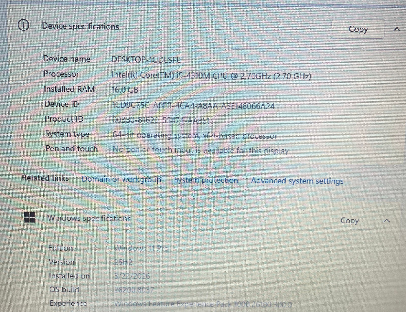 Dell E6440 14″ Laptop Core i5 16GB/250gb+1tb SDXC/Win11 Pro 25H2+Office 2021-1