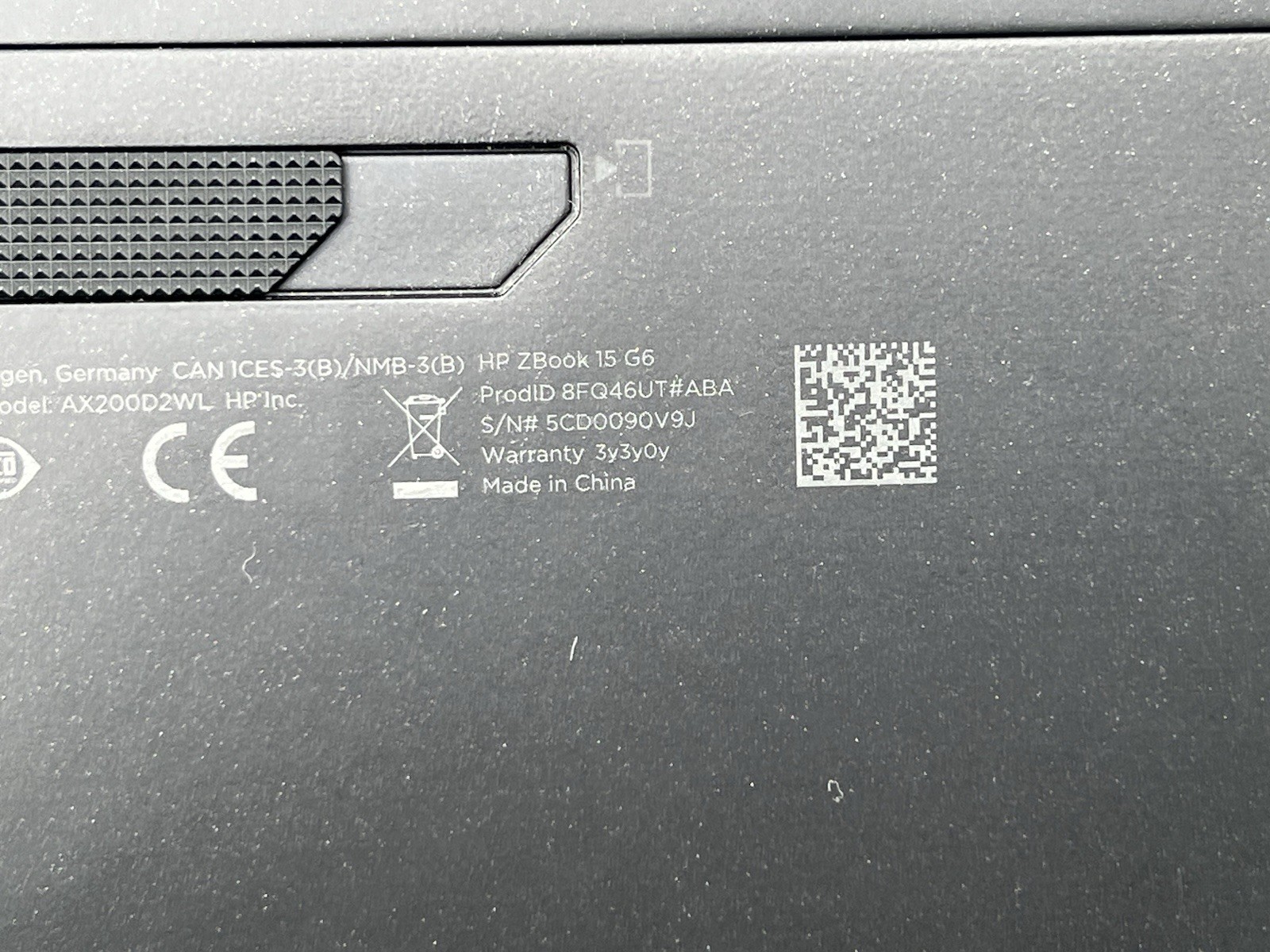 HP ZBook 15 G6, i9-9880H, @2.30GHz, 48GB RAM, 1TB HDD & 512GB NVMe-No OS/AC