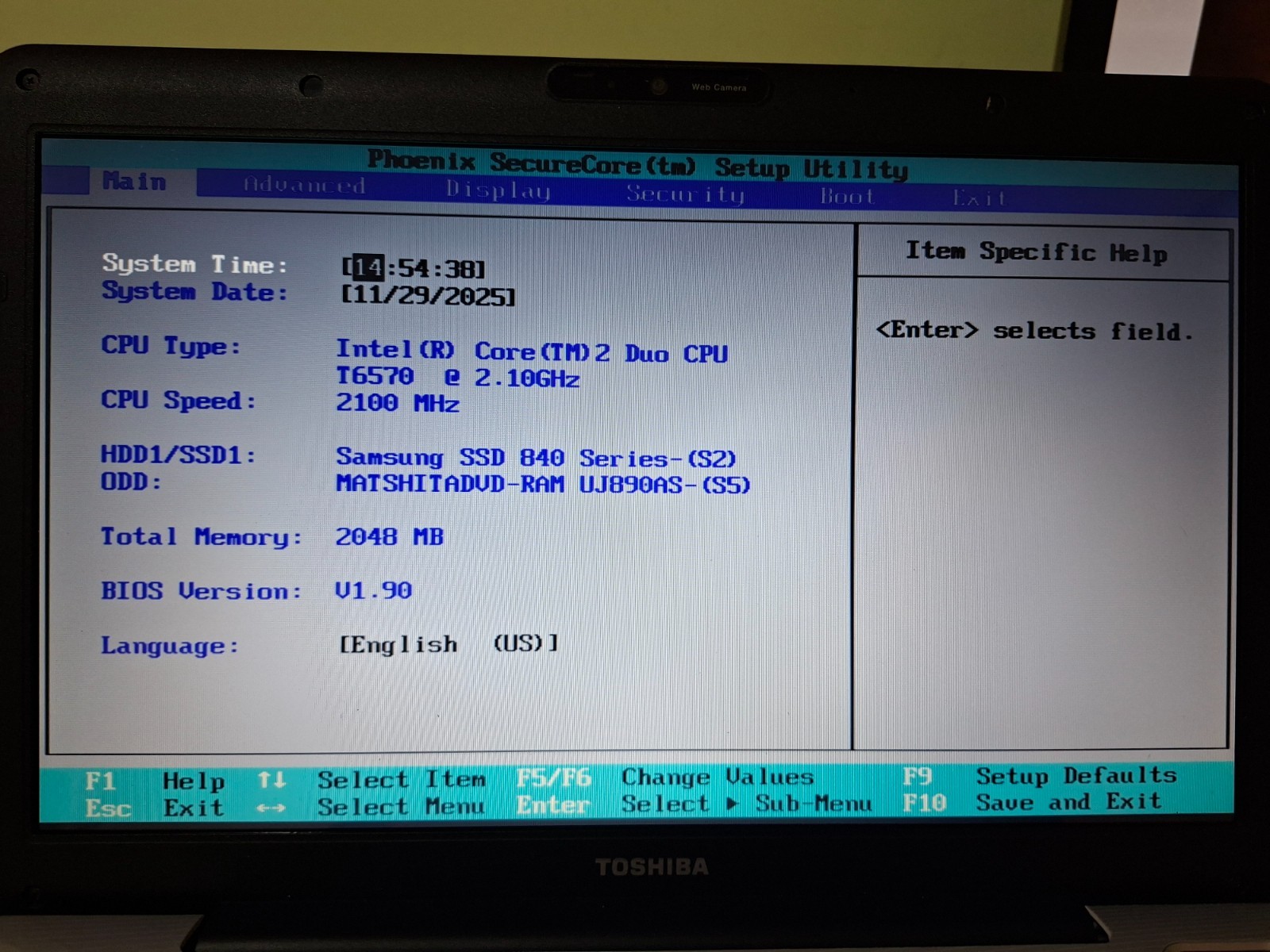 TOSHIBA SATELLITE PRO L500-1VW PSLS1E Laptop 15.6″ 2GB 120GB SSD Windows 7 HDMI
