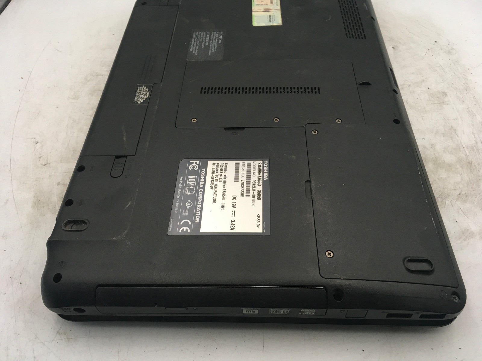 TOSHIBA SATELLITE L655D S5050 – FOR PARTS/NO BOOT – AMD ATHLON II – 4GB RAM – BB