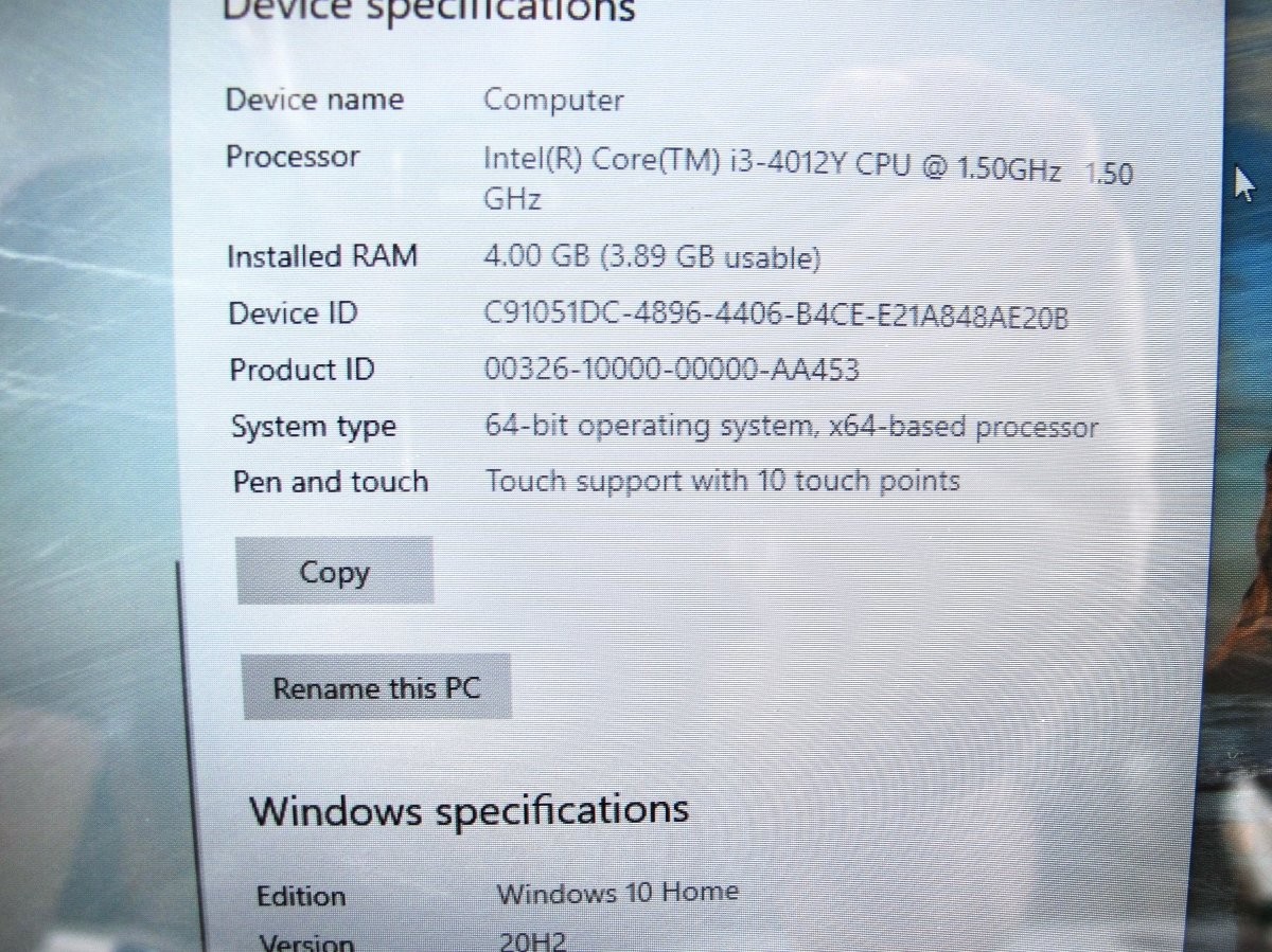 Lenovo Yoga 2 Intel i3-4012Y 1.50GHz 4GB 500GB Laptop + Tablet Computer