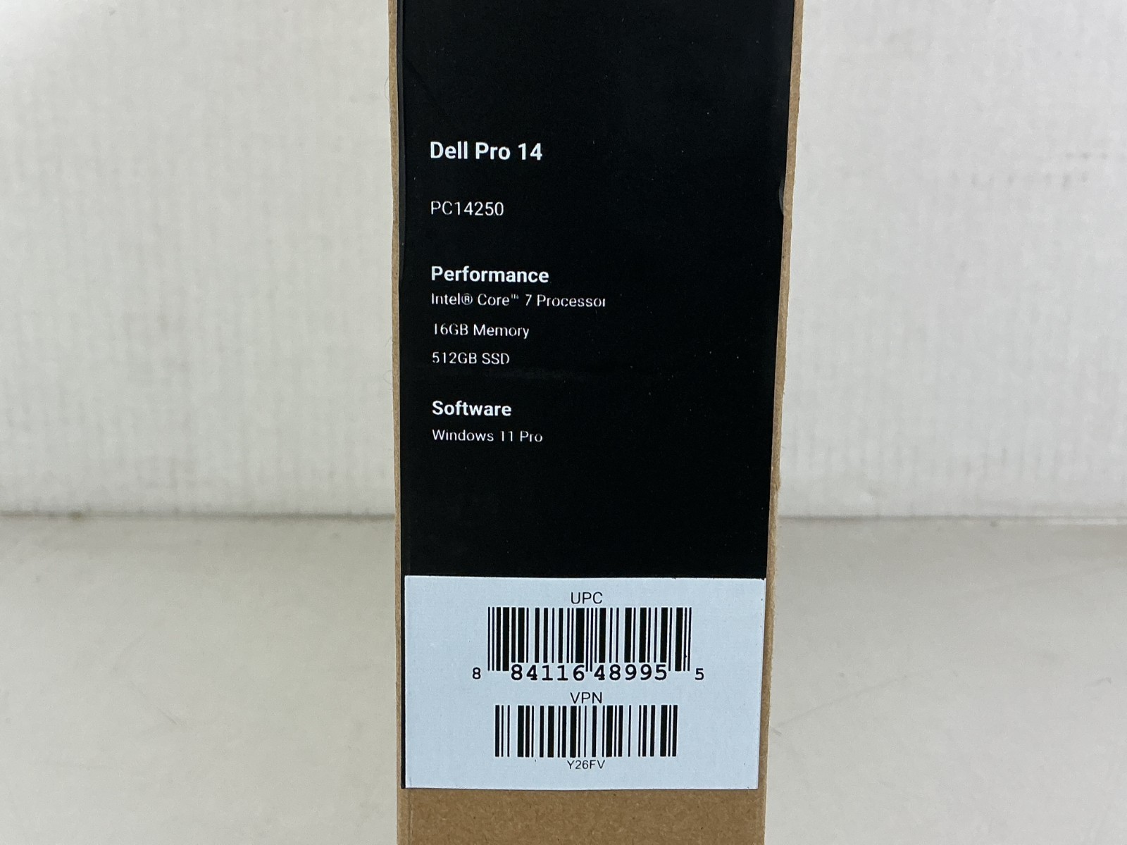 Dell Pro 14″ Laptop PC14250 Core 7 150U 16GB 512GB SSD WiFi 6E W11P – Y26FV