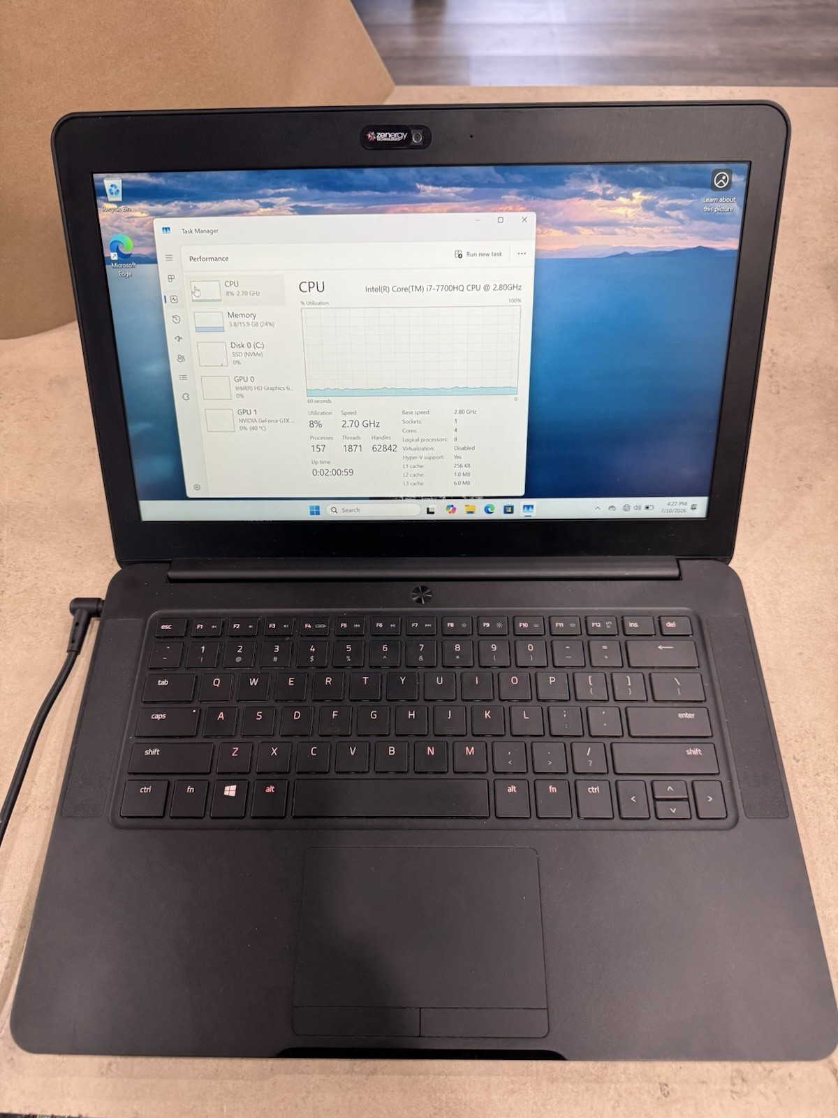 Razer Blade 14 Touch (i7-7700HQ @2.8GHz GTX 1060 16GB 256GB SSD) Win11Home