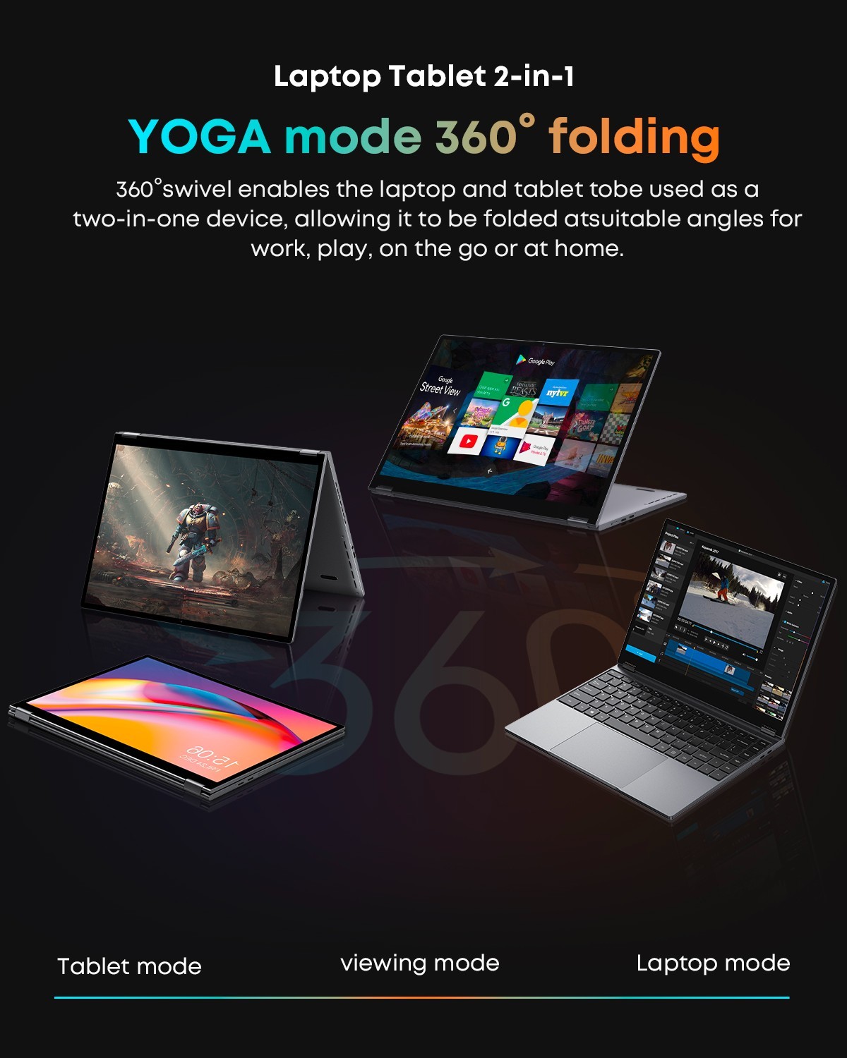 CHUWI FreeBook 13.5″ 2-in-1 Laptop Intel N5100 12GB RAM 512GB SSD Win 11 PC
