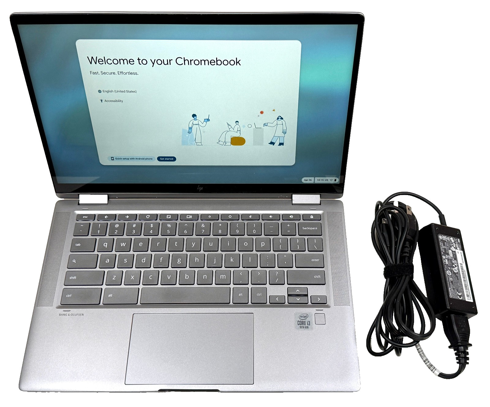 HP Chromebook x360 14c-ca0053dx 14″ Touch 2.1GHz i3-10110U 8GB RAM 64GB eMMC SSD