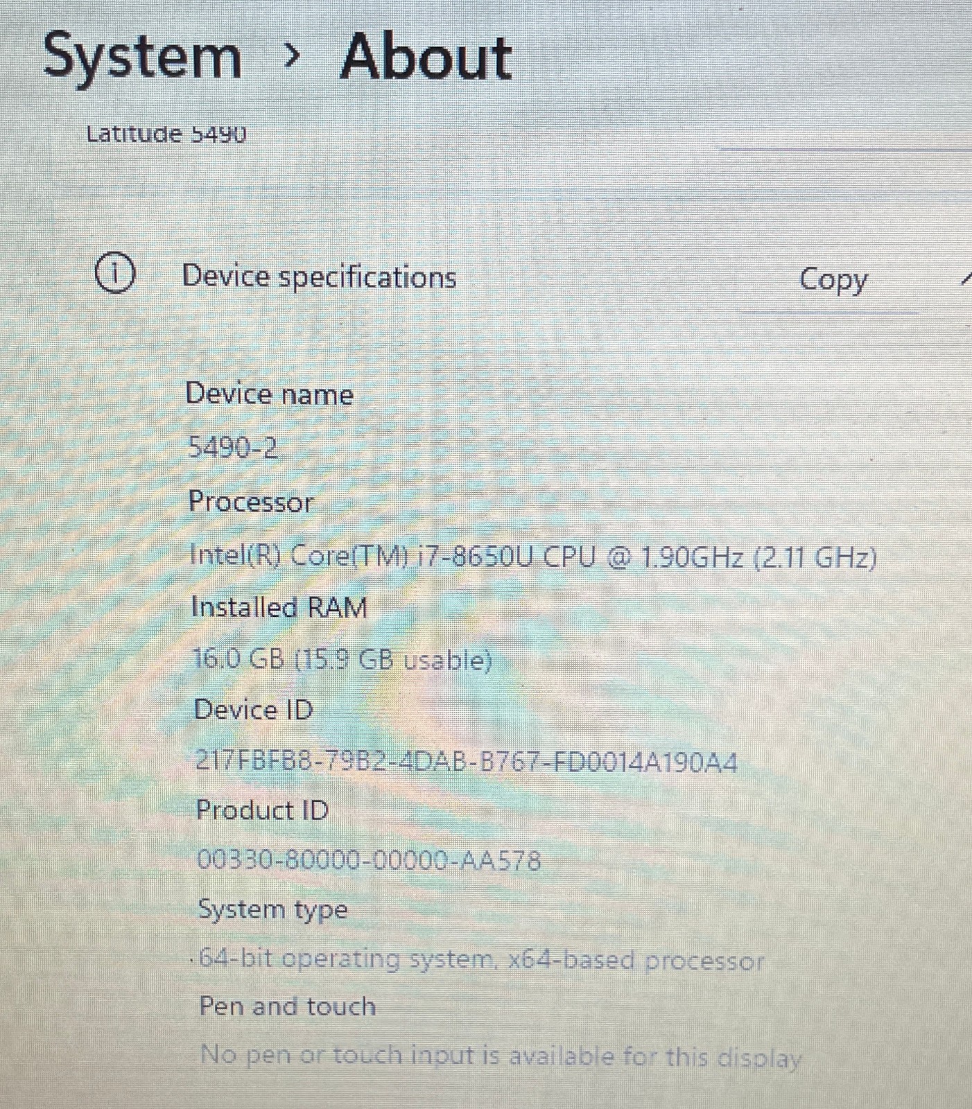 Dell 5490 14″ Laptop i7-8650U– 16GB/512gb+1tb/Win11 Pro 25H2+Office 2021-7 MORE