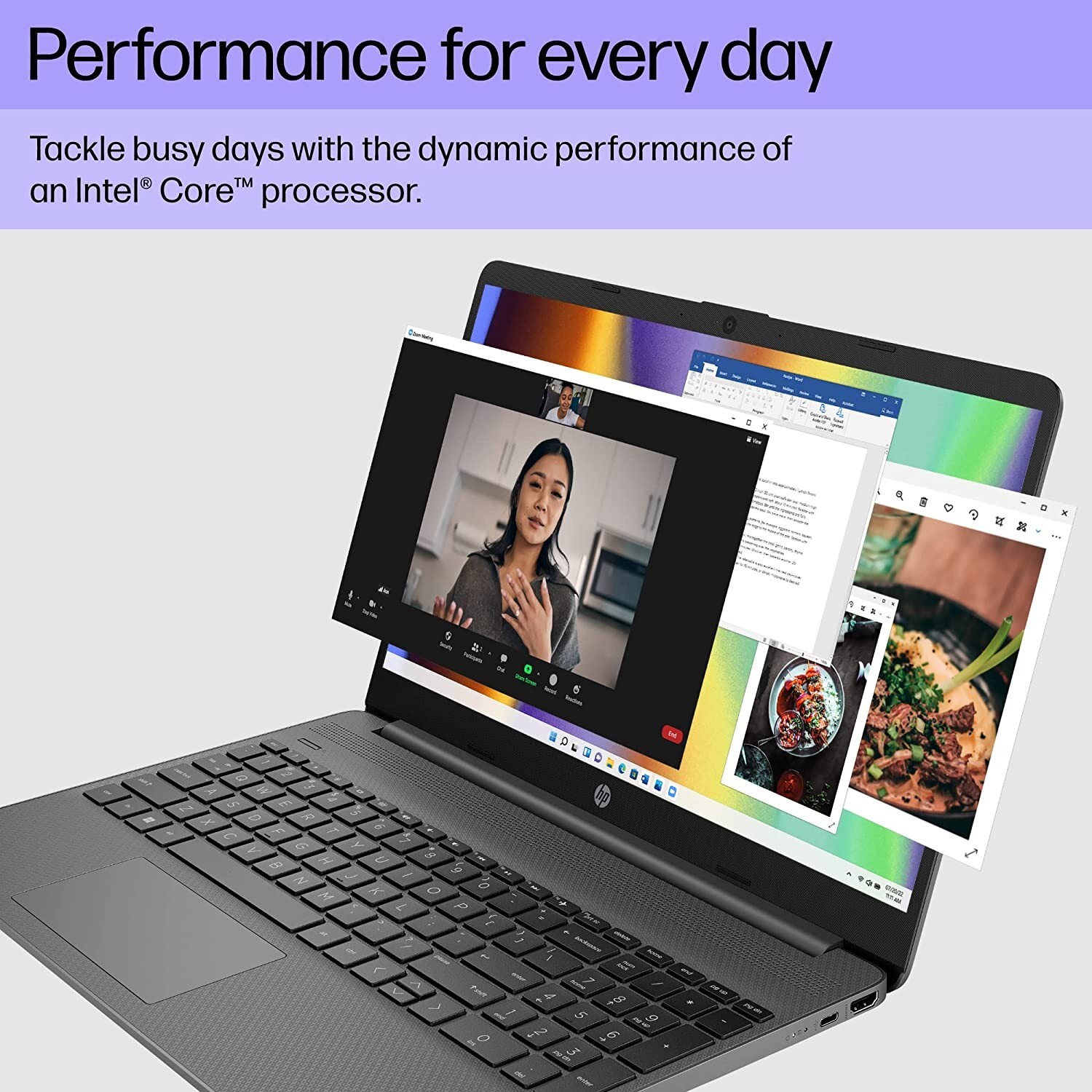 HP 15.6″ Laptop Notebook i3 8GB RAM 128GB SSD 15-dy5599nr