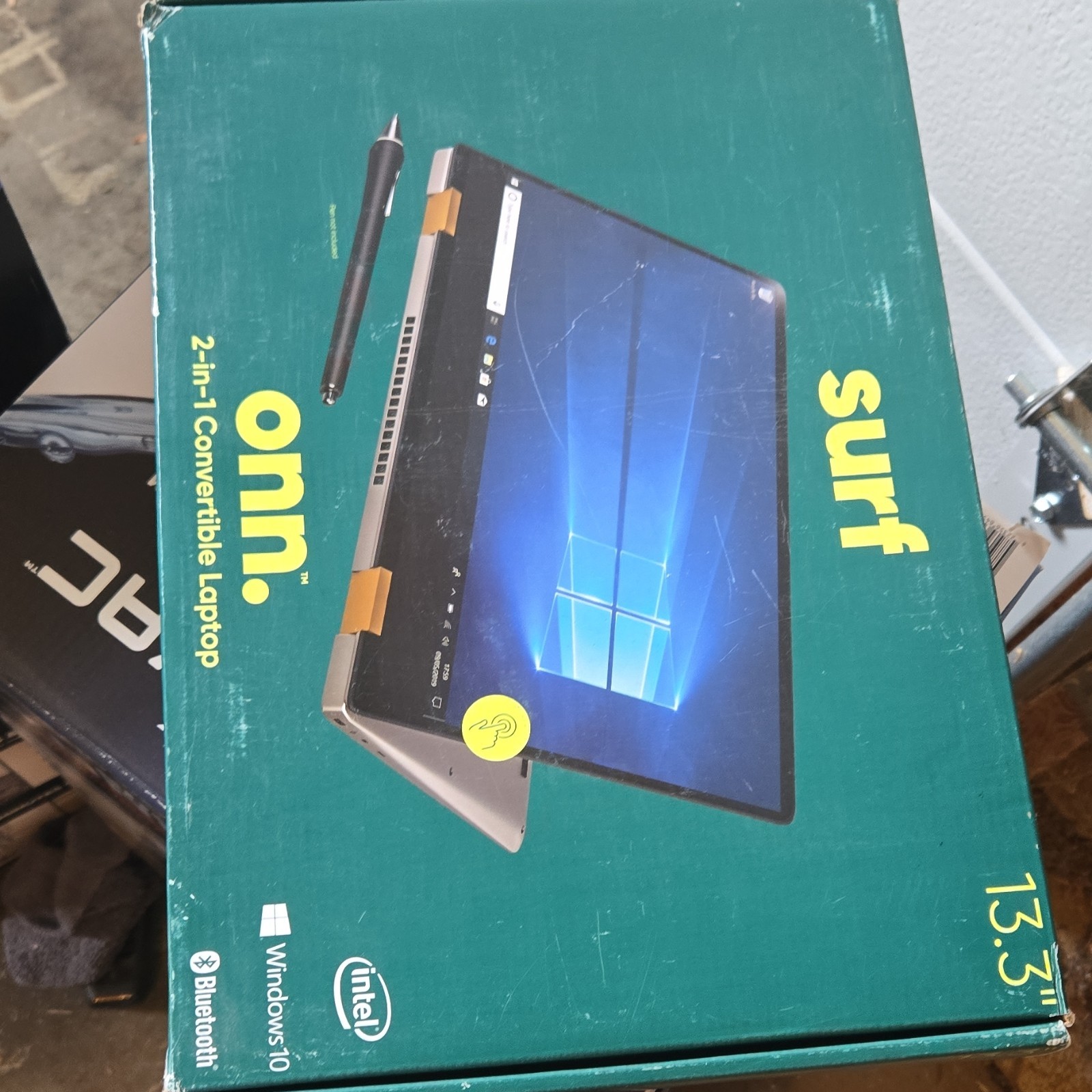 NEW Onn 13.3″ 2-1 laptop, i3, 4GB Ram, 128 SSD,1920 x 1080p FHD screen, Win10