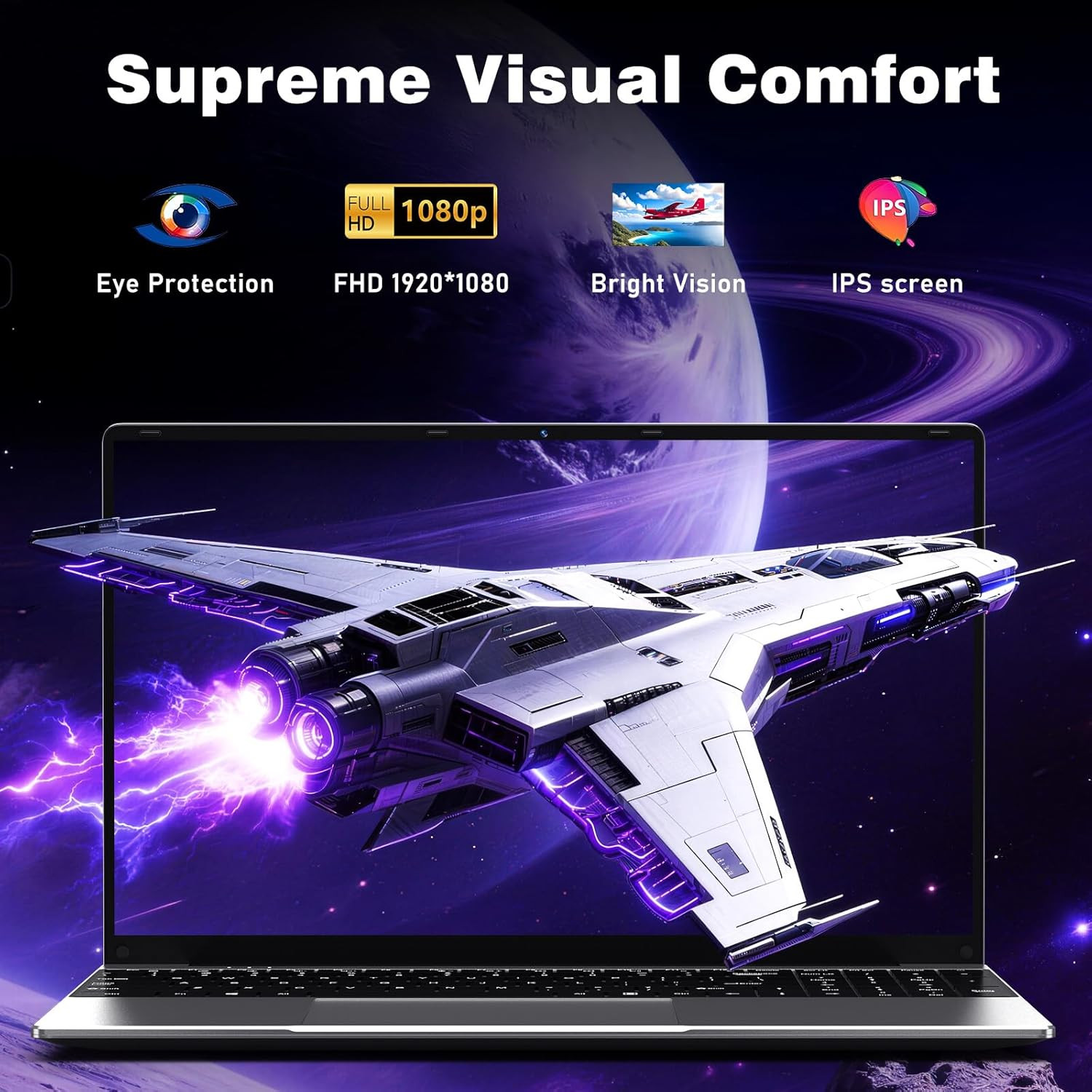 NIAKUN Laptop Computer 2026, 15.6 Inch Lap Top PC Window 11 Pro, 8GB RAM 256GB S