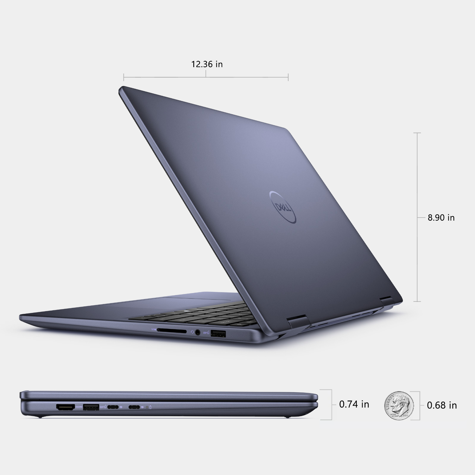 2026 Dell Inspiron 14″ 2-in-1 Touch Laptop Ryzen 5 16GB RAM 512GB SSD Win 11 Pro