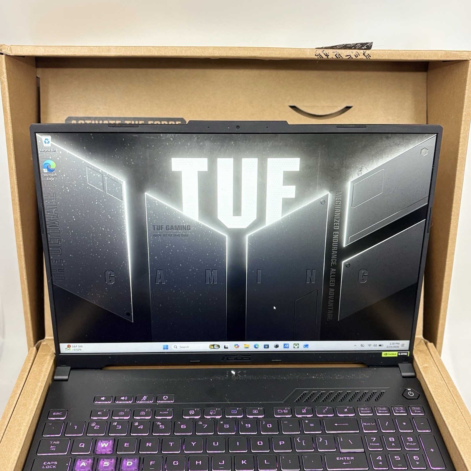 ASUS TUF GAMING A16 FA607N 16″ RYZEN 7 7445HS 3.2GHZ 16GB RAM 512GB SSD