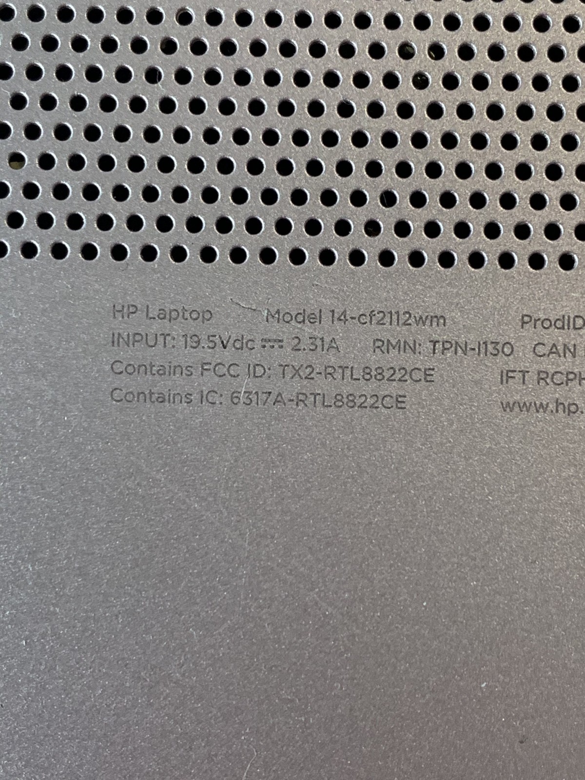 Hp Laptop 14-cf2112wm Windows 11 Intel N4120 1.10 Ghz 4GB RAM 58 GB EMMC
