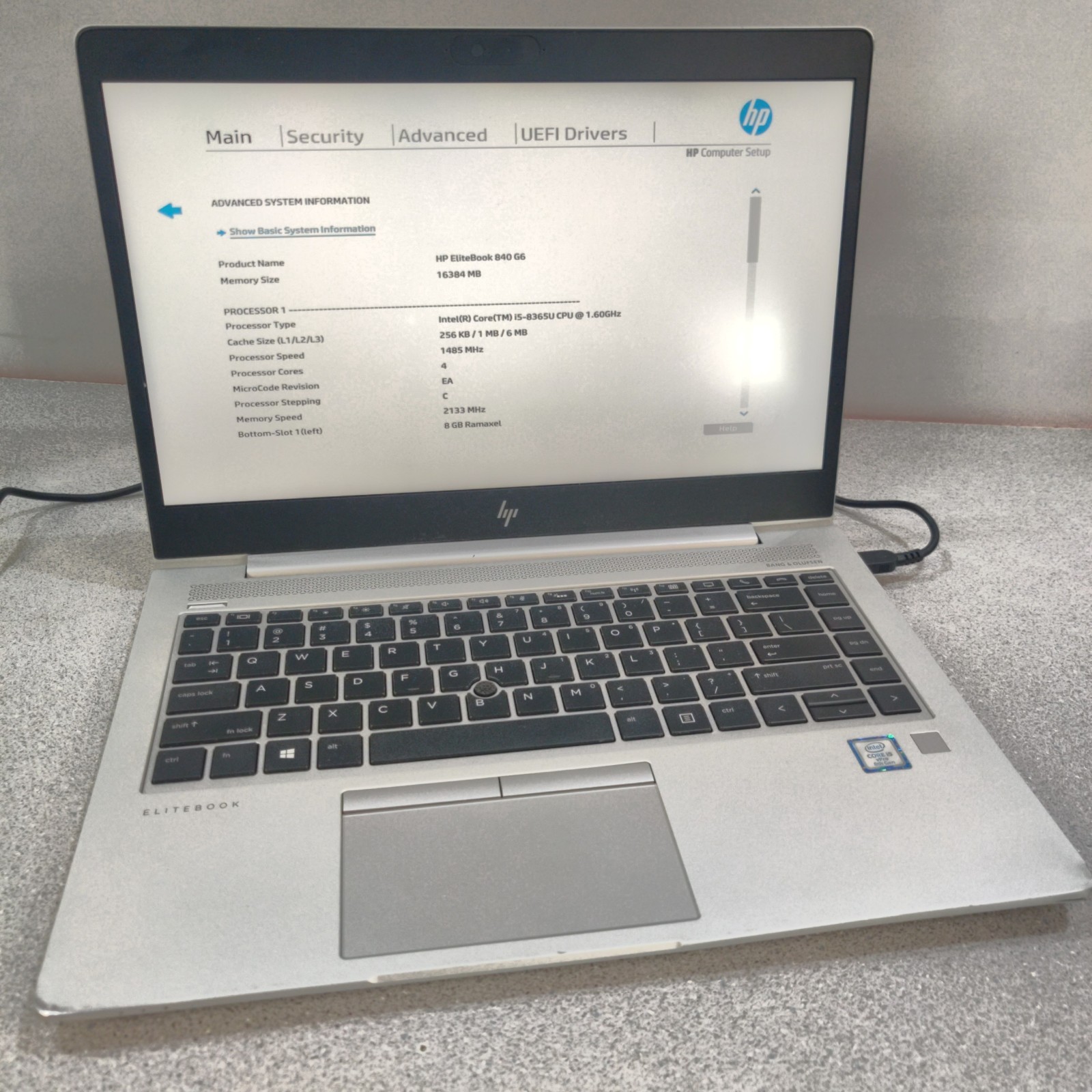 HP EliteBook 840 G6 i5 8th Gen 16GB RAM NO SSD Grade D, NO AC, SEE PHOTOS