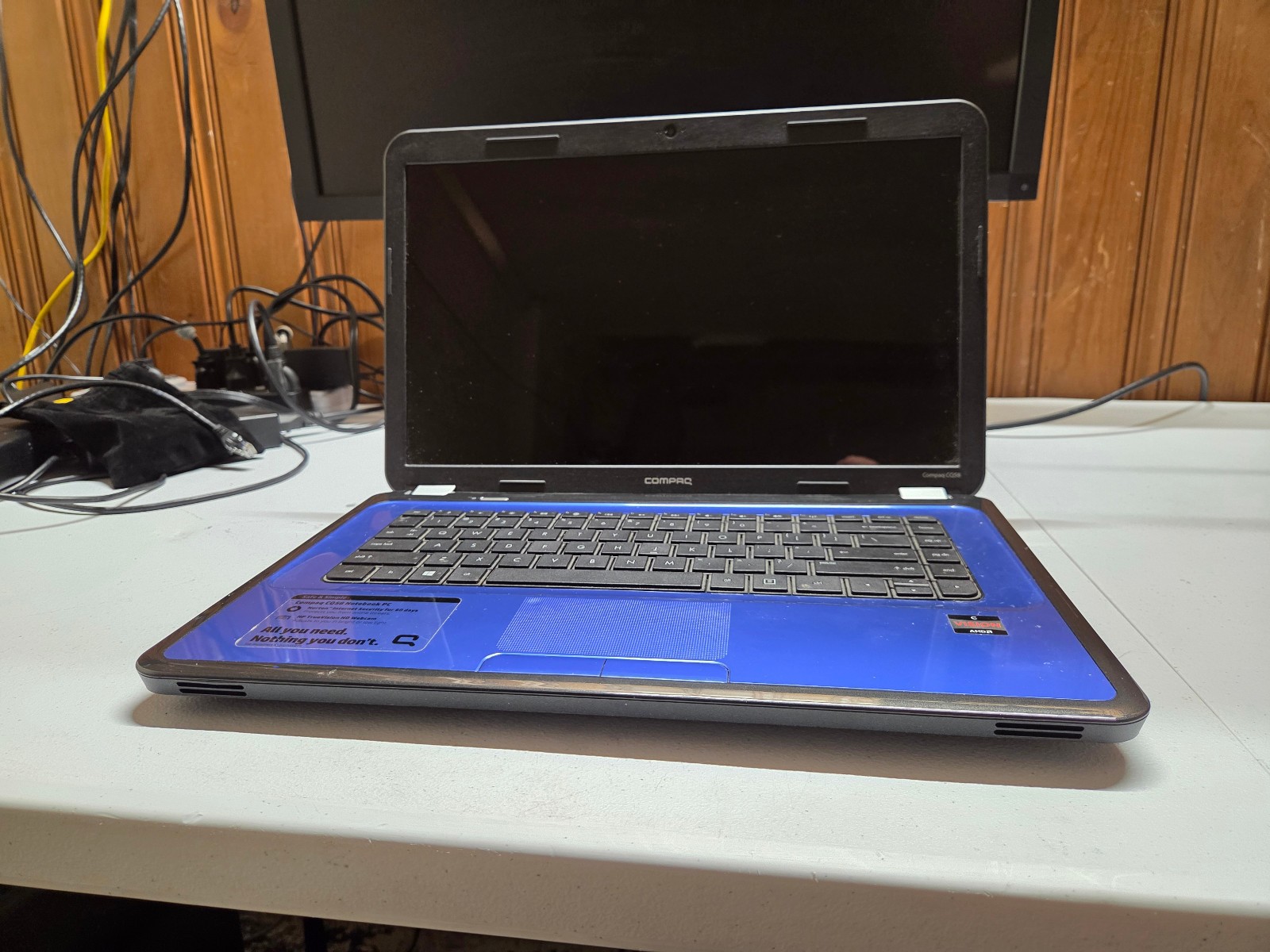 Compaq Presario CQ58 AMD C-60 1Ghz Dual-Core APU 2GB RAM NO HDD HEALTHY BATTERY