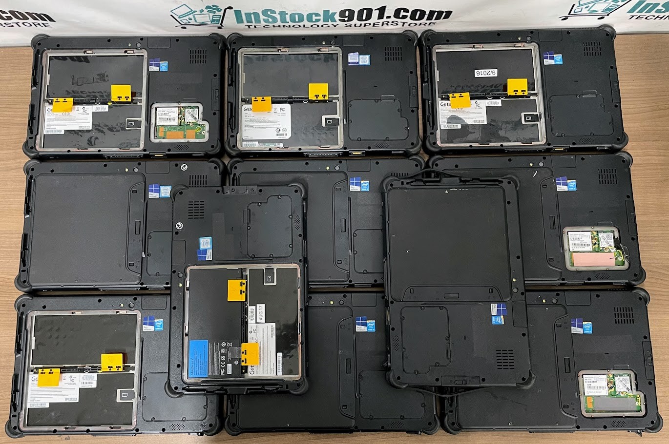LOT 11 GeTac F110G2 Rugged Tablet i5-10/ i5-8/ i5-5 4gb RAM No SSD FOR PARTS!