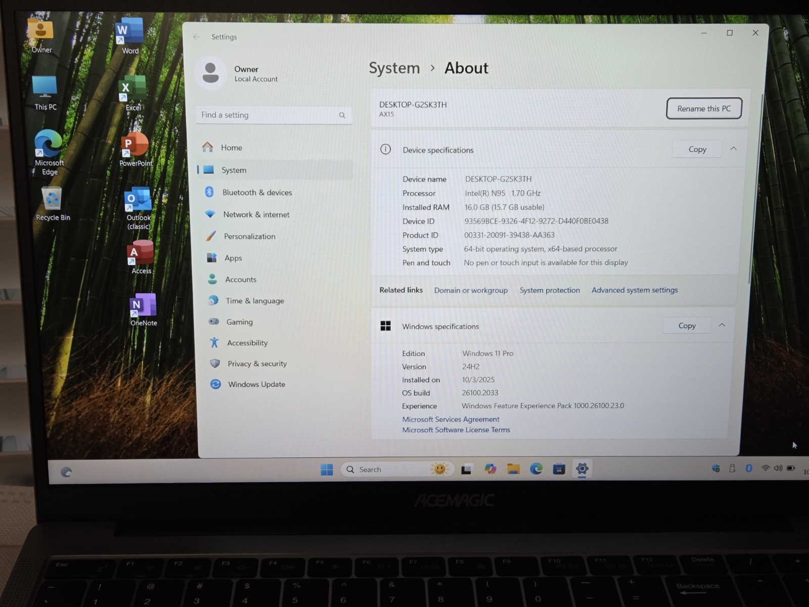 Laptop Intel 12th Gen 512GB SSD 16GB Ram with MS Office – New
