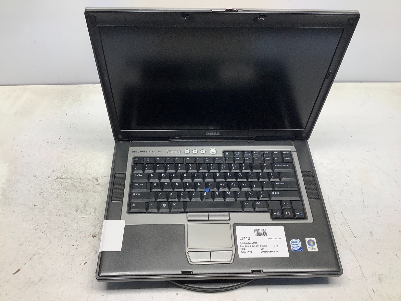 Dell Precision M65 Intel Core 2 Duo 06F6 2GHz 2 GB NO HDD No Batt