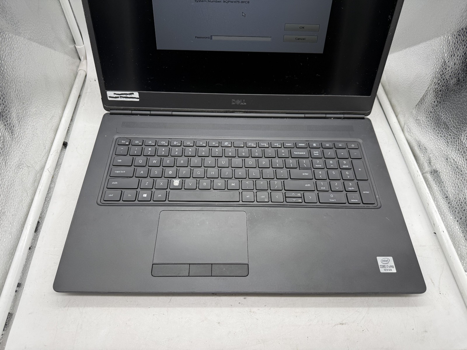 Dell Precision 7750 I7-10850H 32GB Nvidia Quadro T1000, No SSD Bios LOCK (READ)