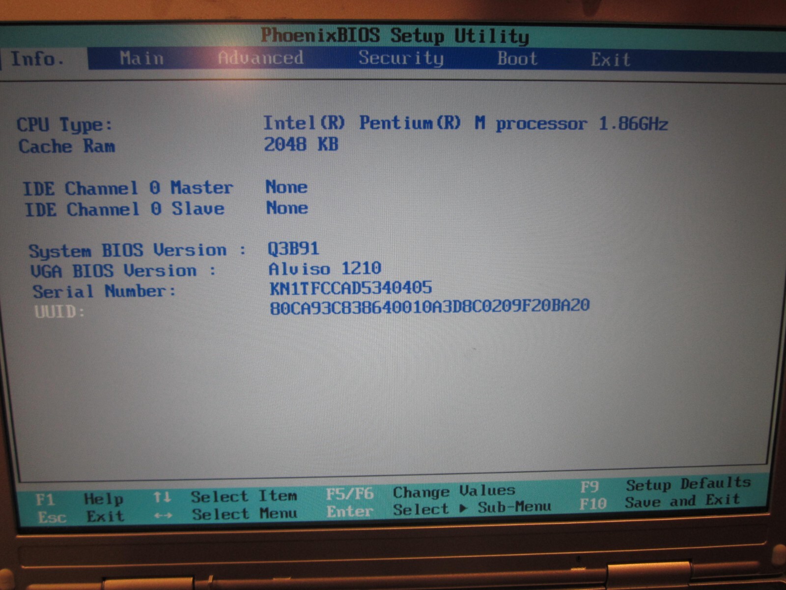 QCI QCOM CS10 KN1 Laptop 2GBRAM NoHD Boots to BIOS SCREEN INTACT NoCORD – PARTS