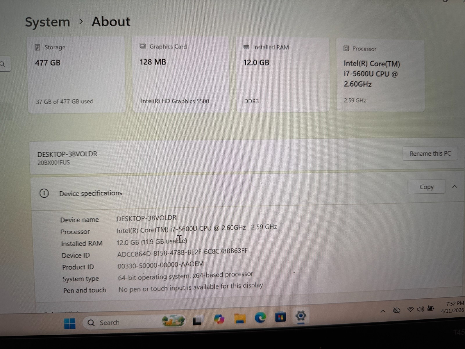 Lenovo T450s Laptop (ThinkPad) – Type 20BX #16