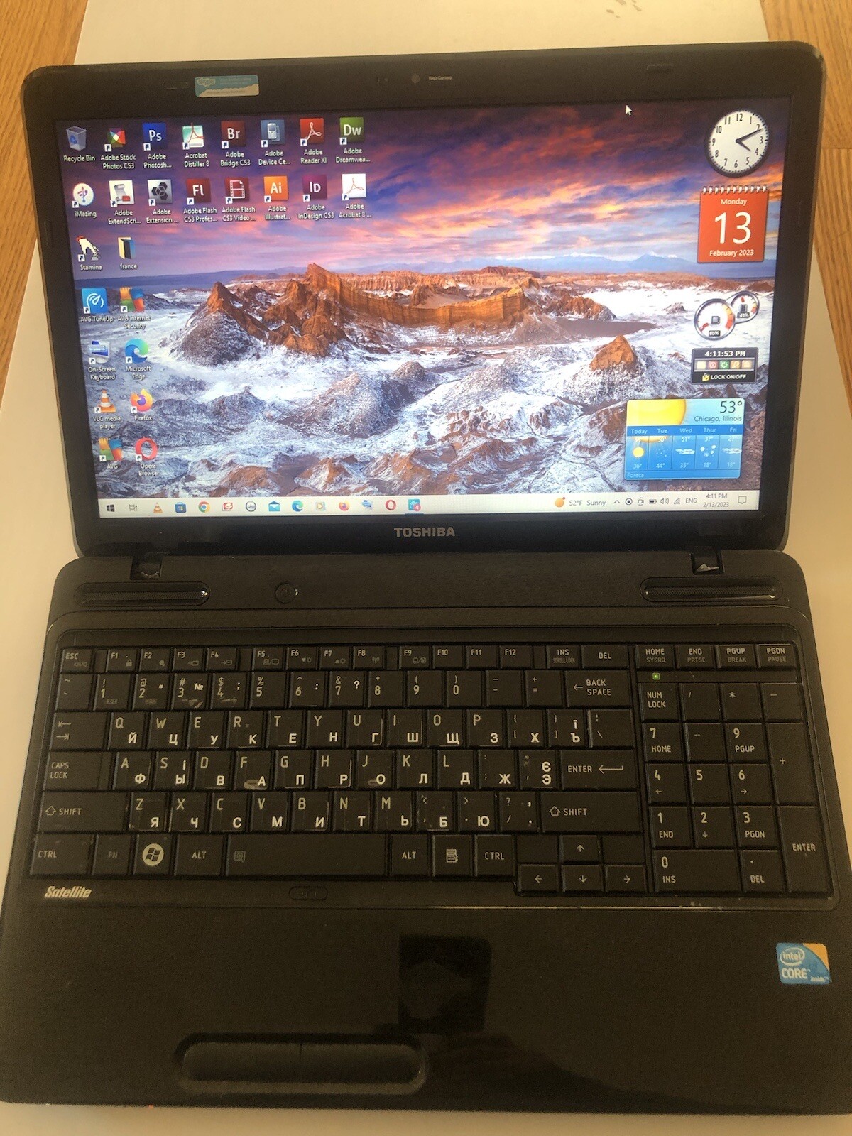 Toshiba L655-S5105 INTEL i3-M370 CPU | 8GB RAM 500gb HD WIN 10 HOME 15.6” + more