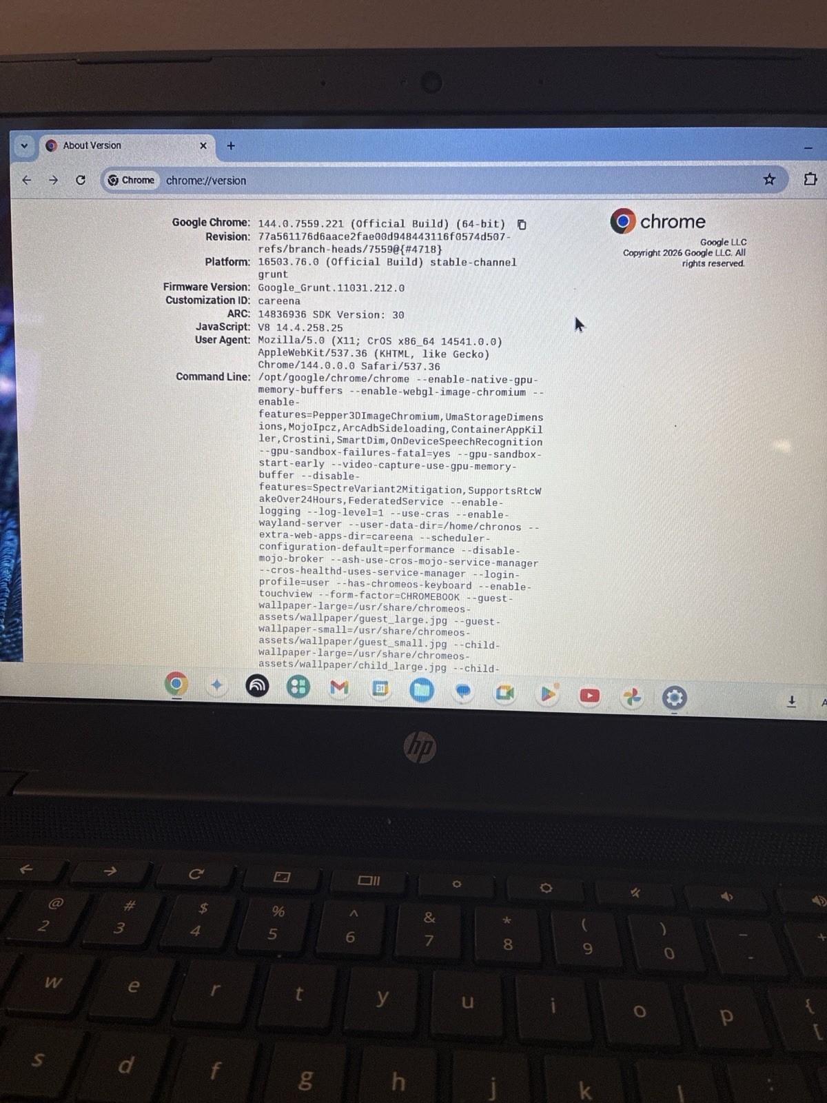 HP Chromebook 14a G5 14” AMD A4 4GB RAM 32GB Laptop