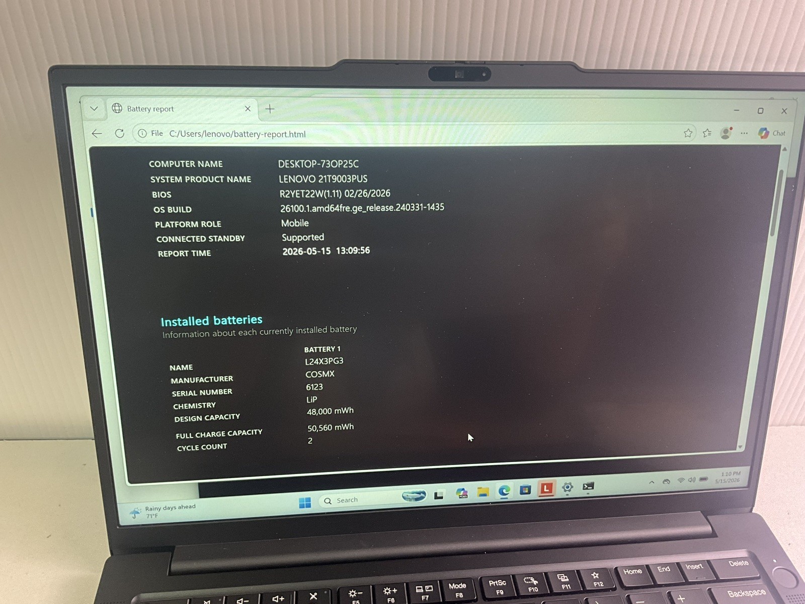 Lenovo Thinkpad E14 Gen 7 Touch Core 7 240H 16GB Ram 512GB SSD Windows 11 Pro