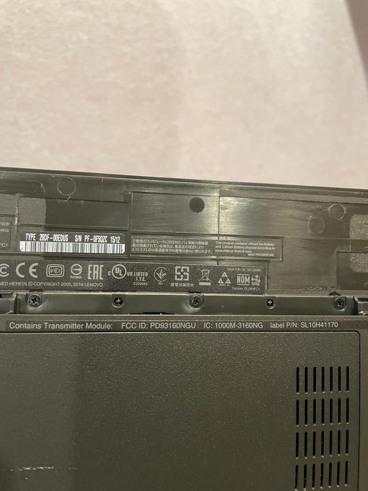 IBM THINKPAD LAPTOP E550 INTEL I3 TYPE 20DF 4GB RAM 500GB HARD DRIVE 15″ AS IS