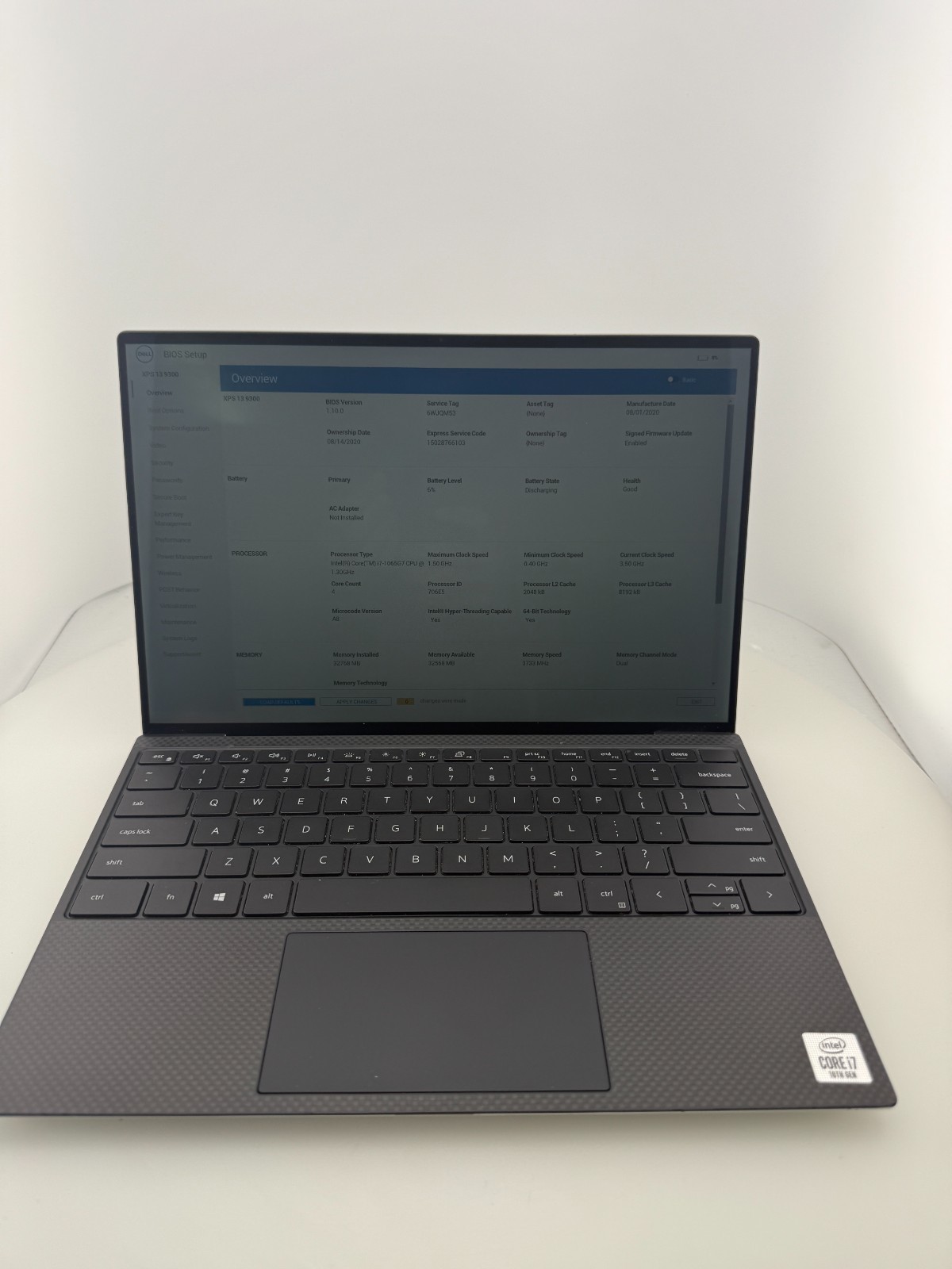 Dell XPS 13 9300 Core i7-1065G7@1.3GHz 32GB RAM 512GB SSD Win 11 Pro