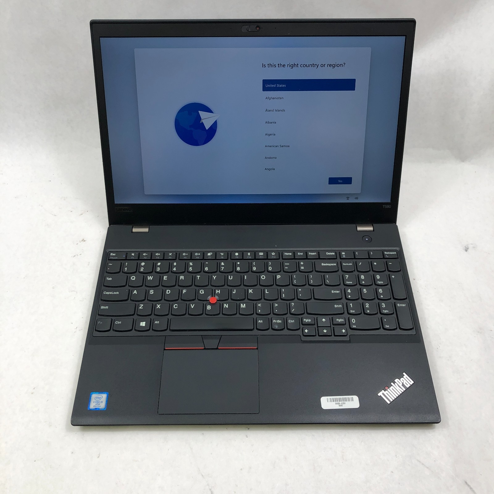 Lenovo ThinkPad T580 Intel i5-8350U 8GB RAM 256GB NVMe 15.6″ FHD Win 11 Pro