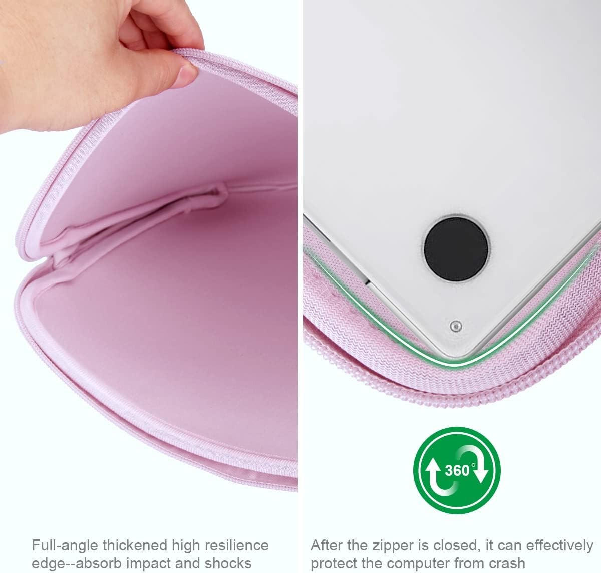 11 11.6 12 Inch Laptop Sleeve Case for MacBook Air 12, Water-Resistant Neoprene