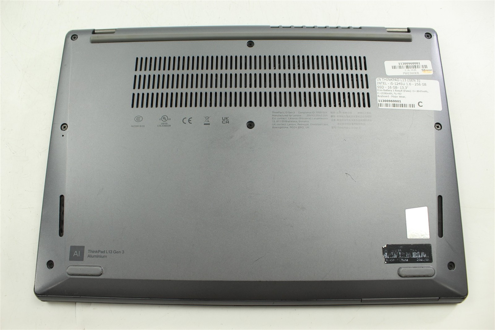 Lenovo ThinkPad L13 Gen 3 13.3″ i5-1245U 1.6GHz 256GB SSD 16GB RAM W11P