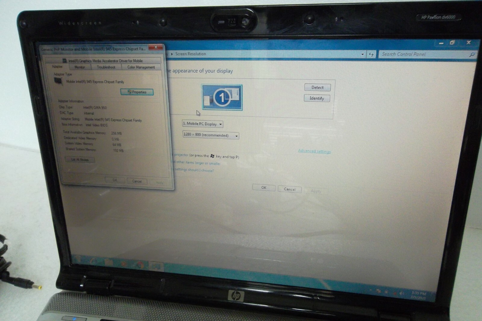 HP Pavilion dv6000 AMD Athlon X2 Dual Core TK-53 1.70GHz 4GB Wi-Fi DVD GY131UA