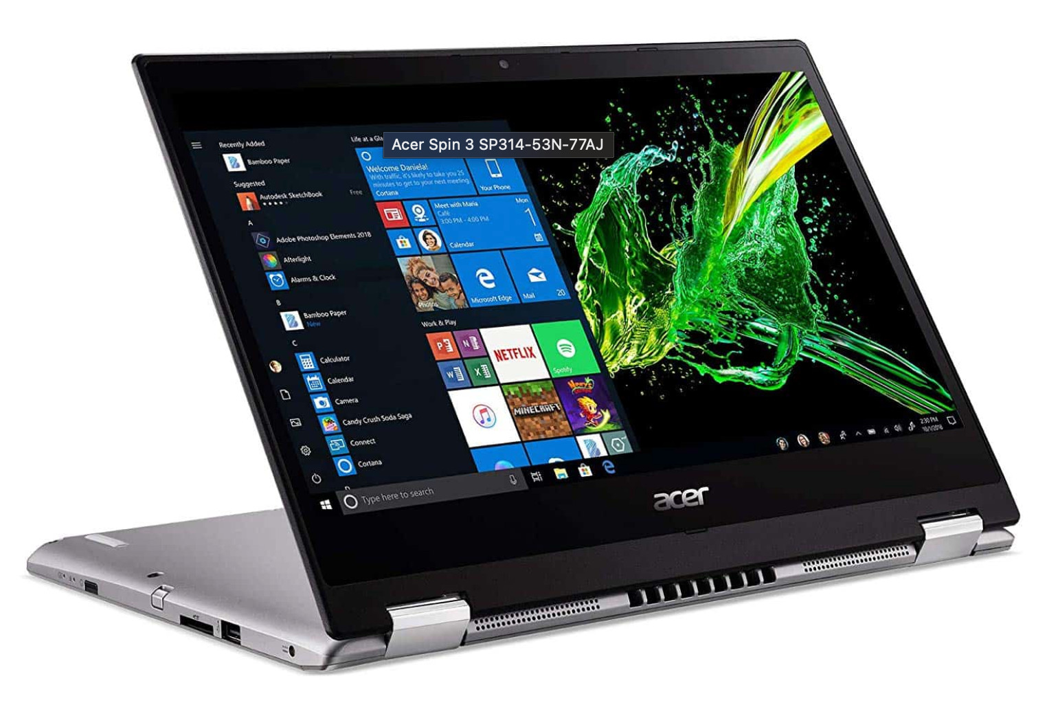 Acer- Spin 3SP314-53N- Spin 3 2-in-1 14″Touch-Screen Laptop IntelCore i5, 8gb