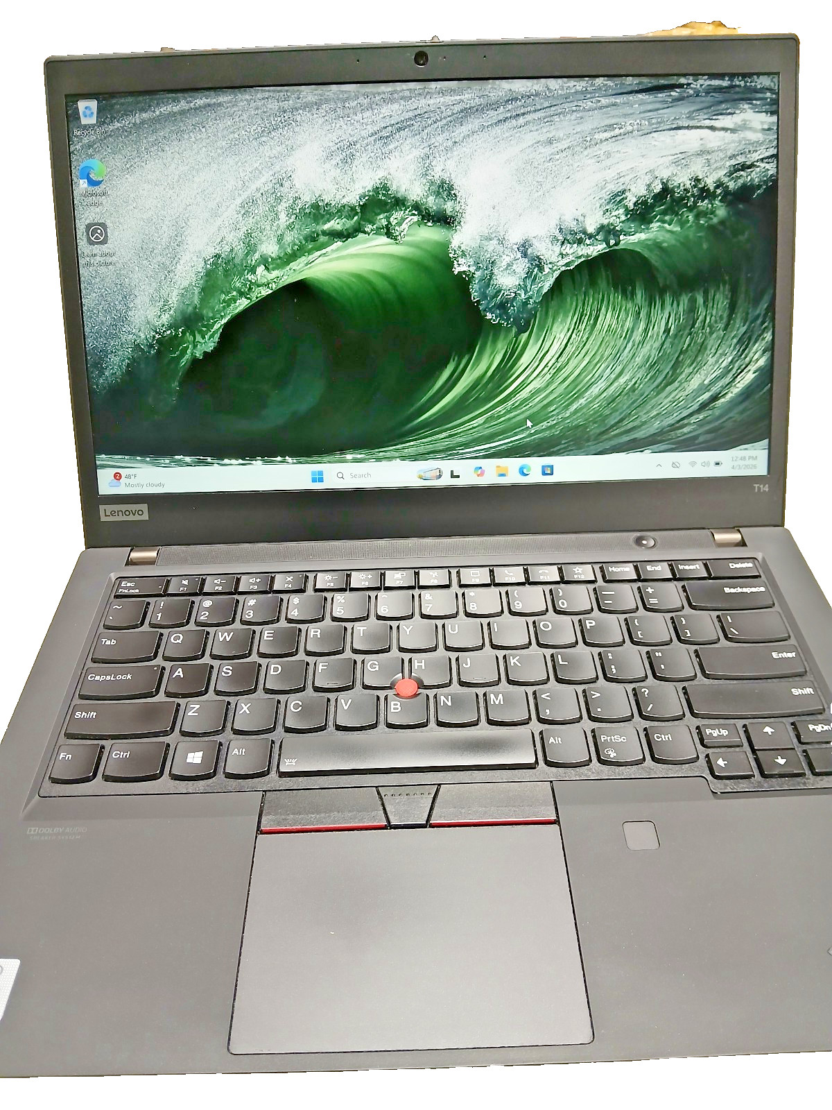 Lenovo ThinkPad T14 Gen 1 – 14″ (256GB SSD, Intel Core i5-10210U, ‎1.6 GHz, 8GB