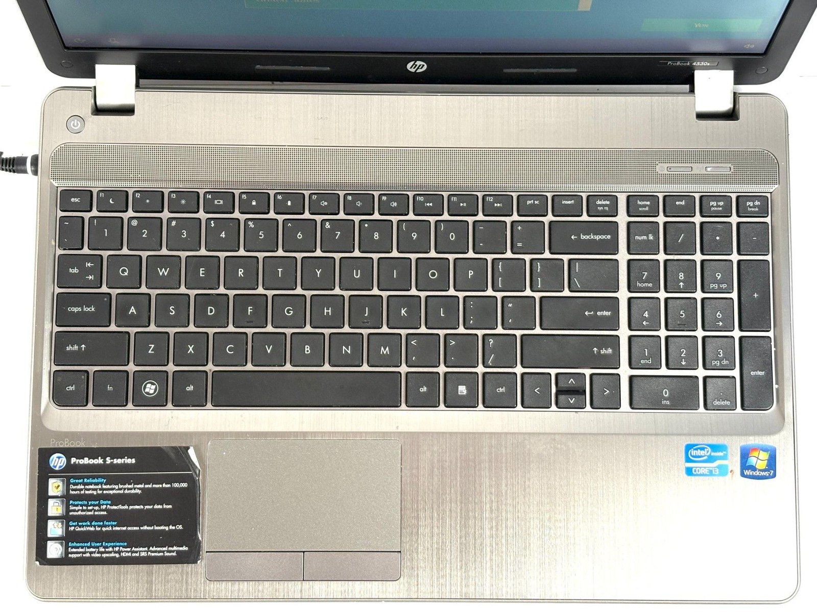 HP ProBook 4530s – 15.6″ HD, 2.2GHz i3, 4GB RAM, 500GB HDD, Windows 10