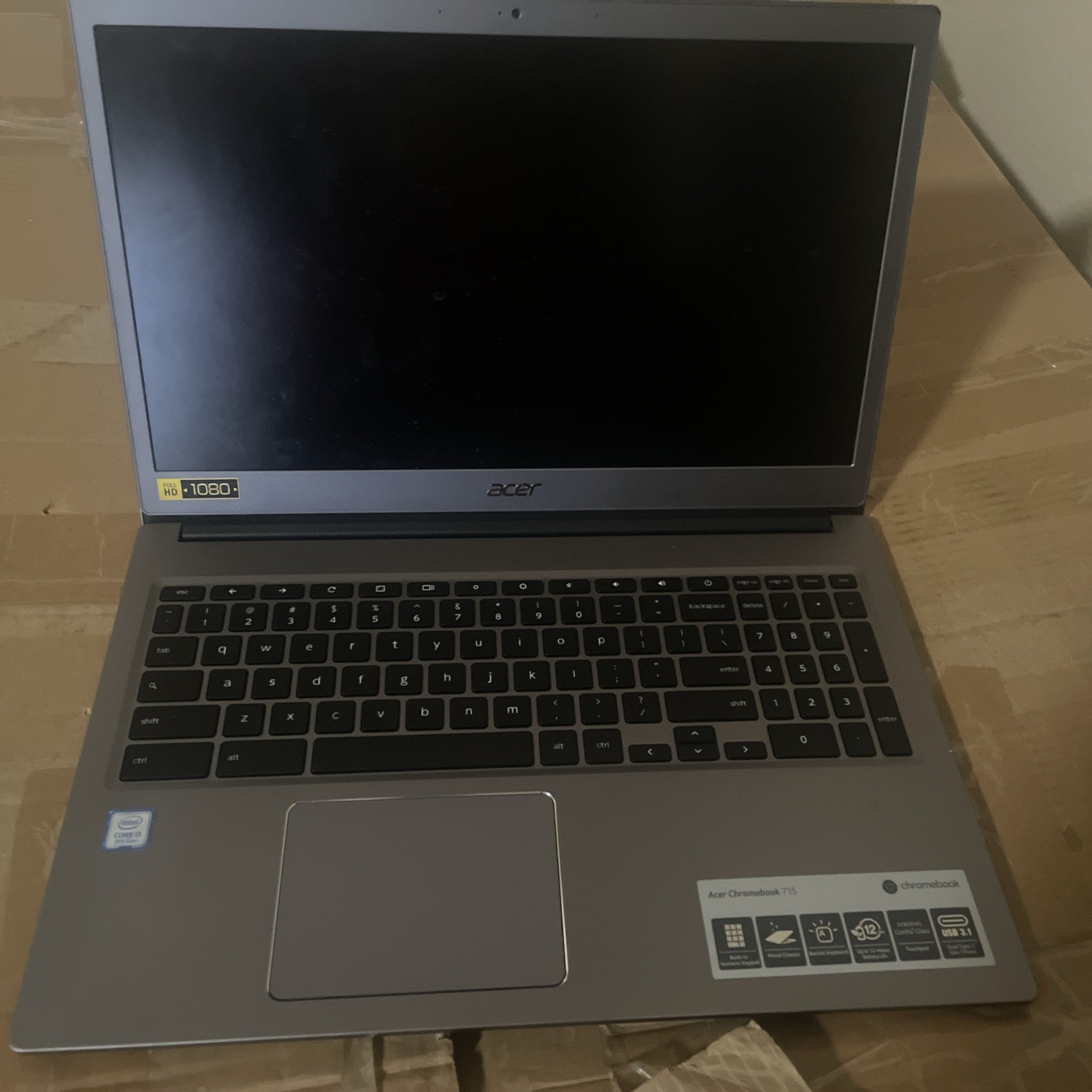 Acer Chromebook CB715-1W 15.6” (128GB SSD, Intel Core i3-8130U, 2.2GHz, 8GB RAM)