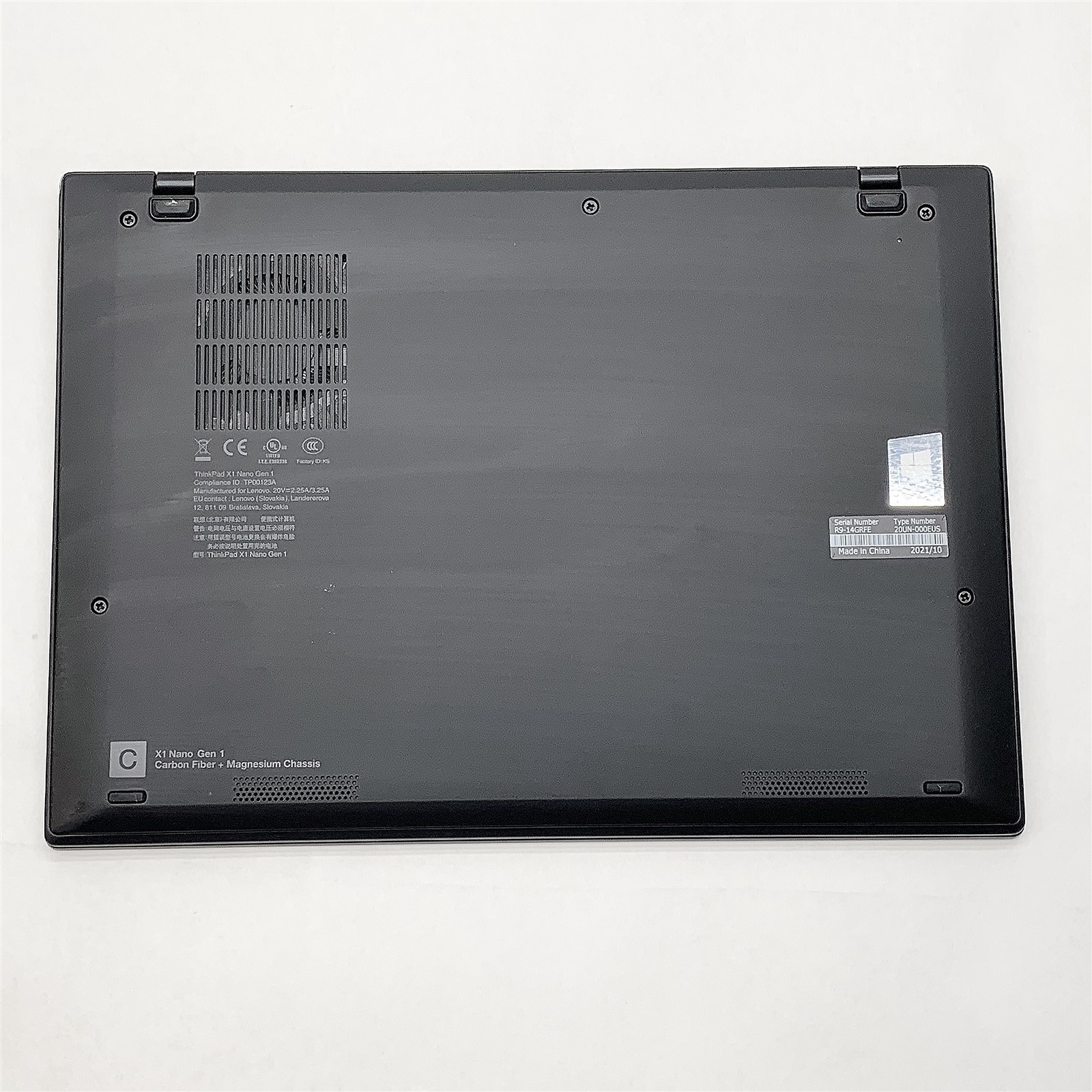Lenovo ThinkPad X1 Nano Laptop i7 1160G7 1.20GHZ 13″ 16GB 512GB NVMe Windows 11
