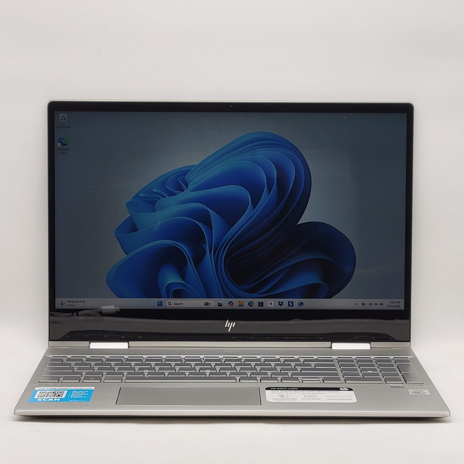 HP Envy x360 15-DR1010NR 15.6″ i7-10510U 1.8GHz 8GB RAM 512GB SSD