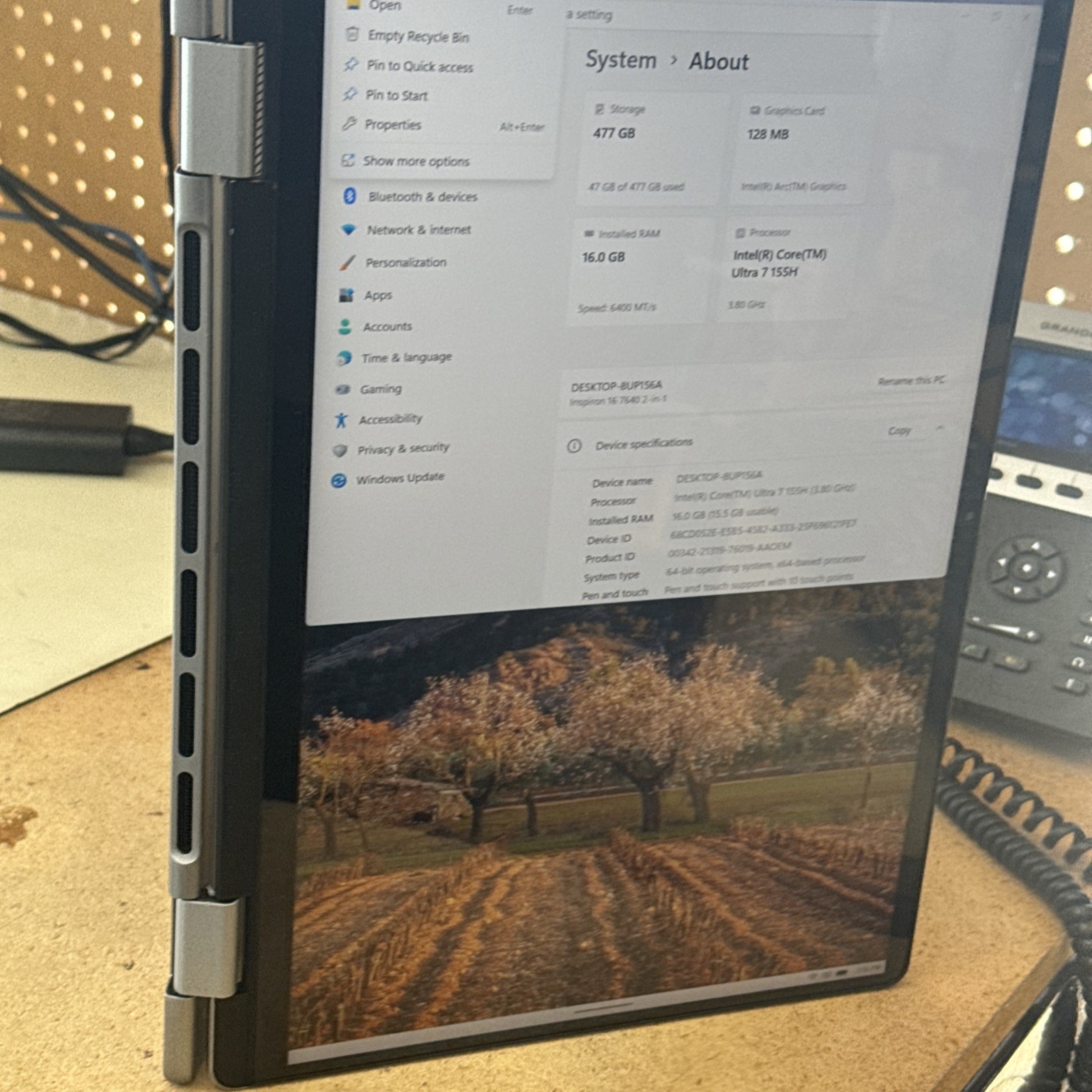 dell inspiron 16 7640 2in1 I7 Ultra 16GB 512GB NVMe Windows11 Great Condition