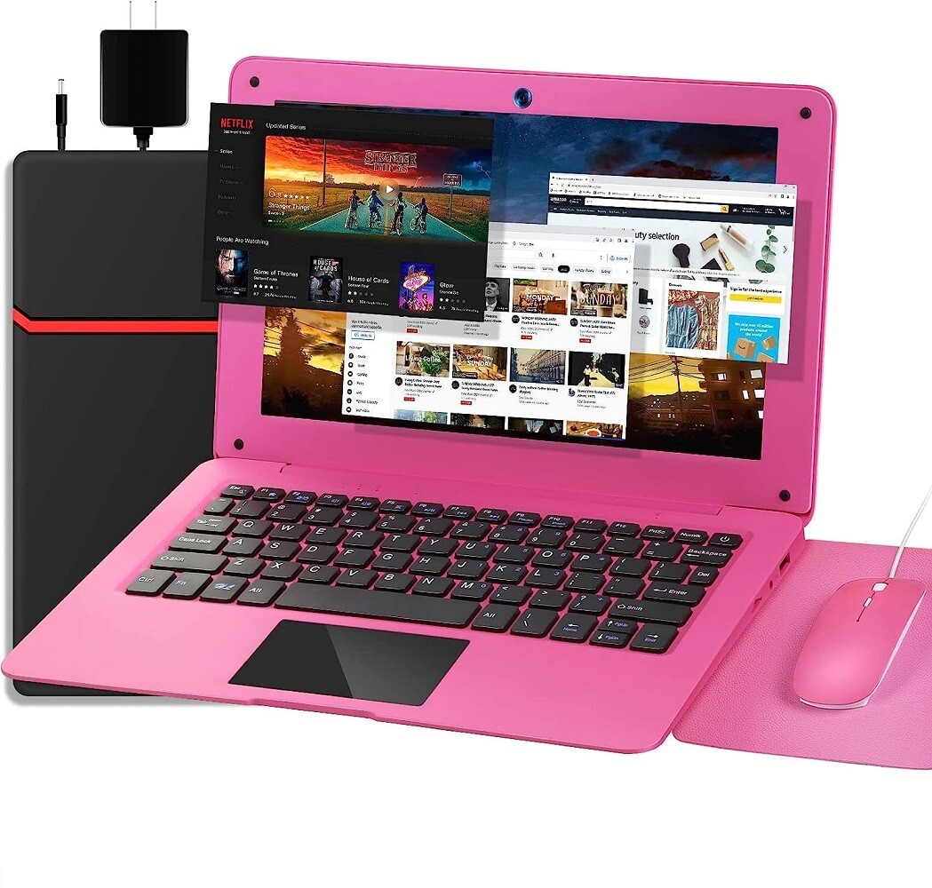 NBD Laptop Computer 10.1” Quad Core Powered by Android 12.0 Netbook with WiFi