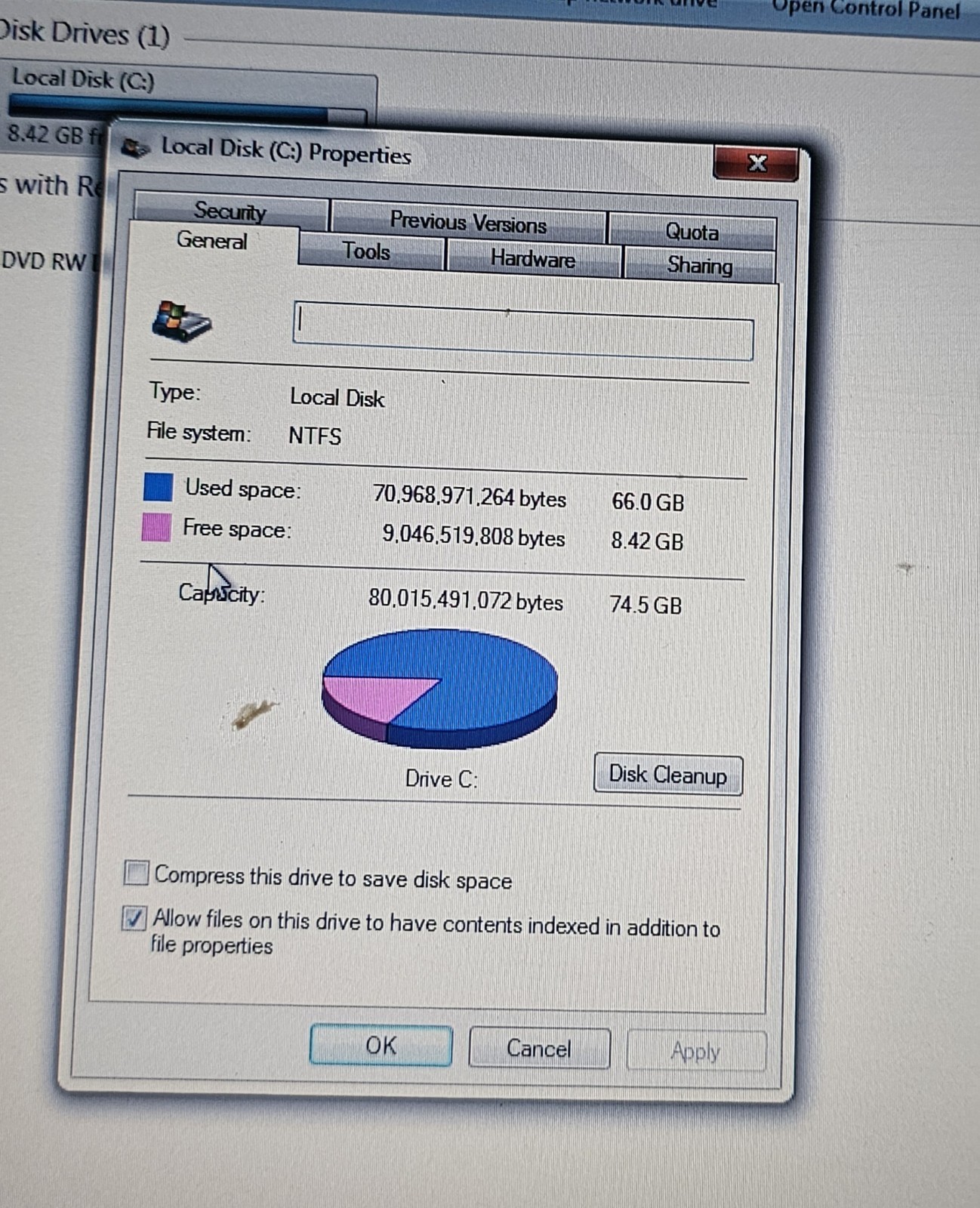 HP Compaq 6910p 80GB HDD Intel T7500 @ 2.00Ghz 2GB RAM Windows 7 – it runs!
