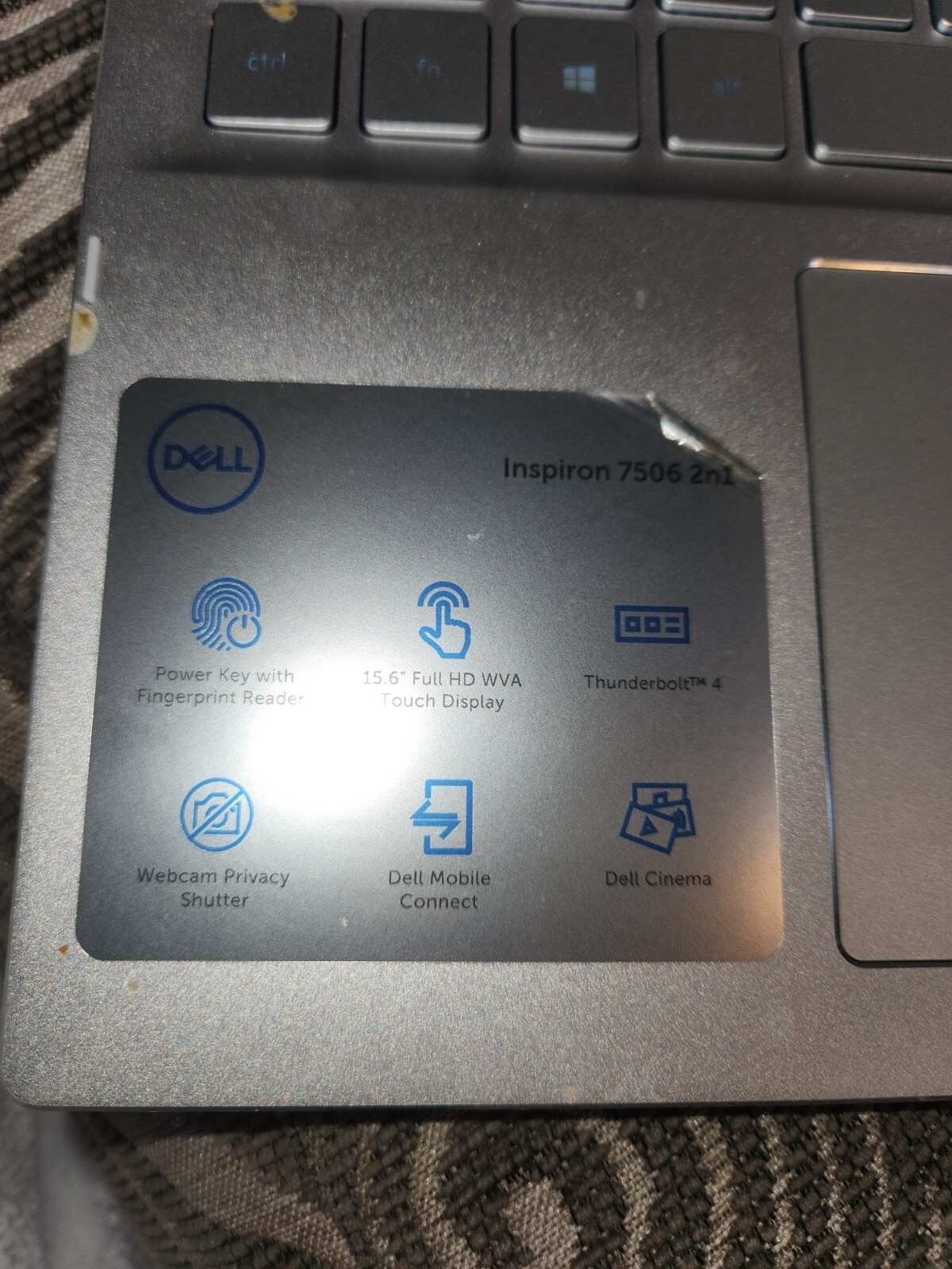 Dell Inspiron 15 7506 15.6″ (256GB SSD, Intel Core i5-1135G7, 2.40GHz, 8GB RAM)