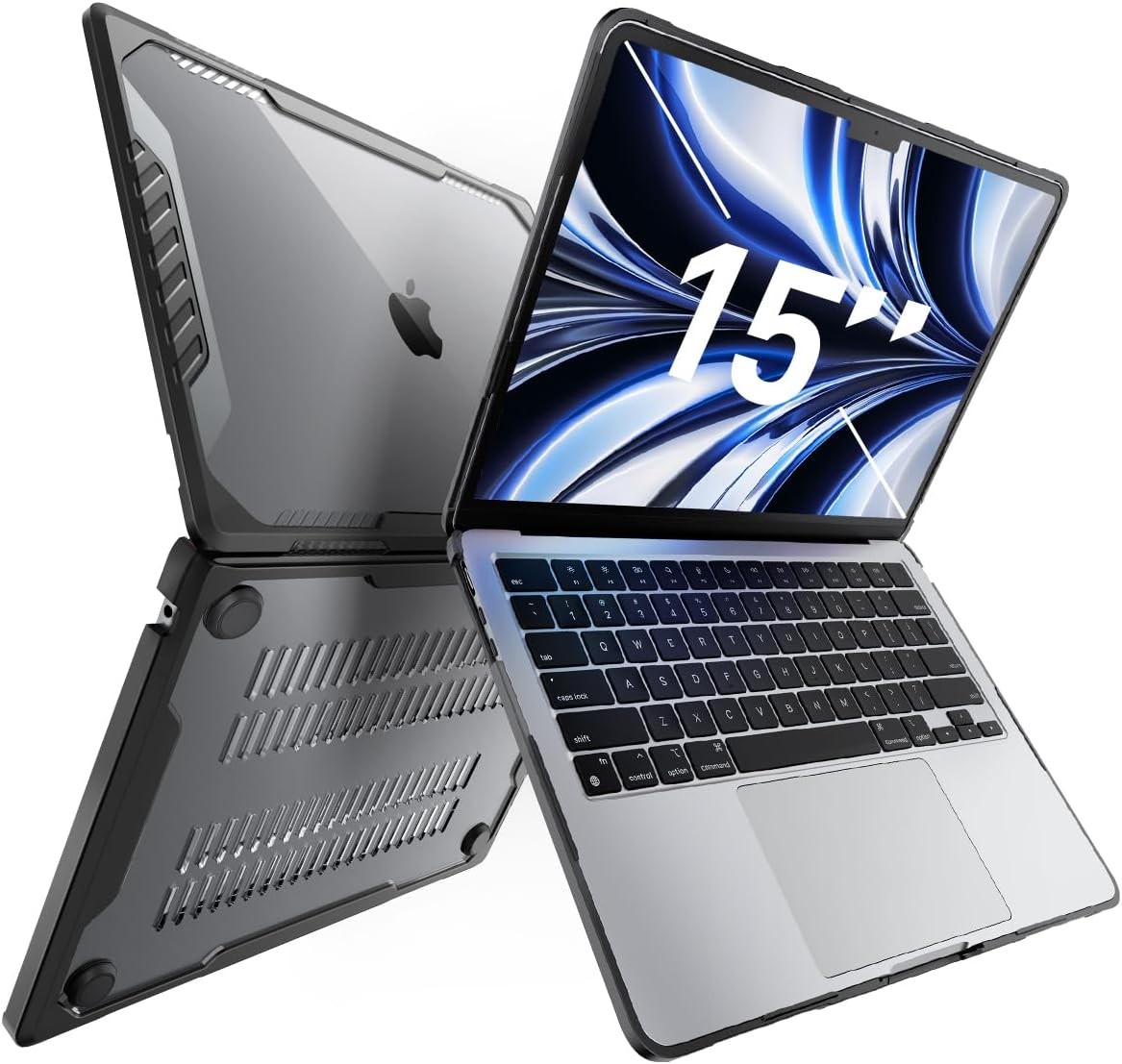 MacBook Air 15 Inch Case 2026/2025/2024/2023 Heavy Duty Shockproof Hard Shell Co