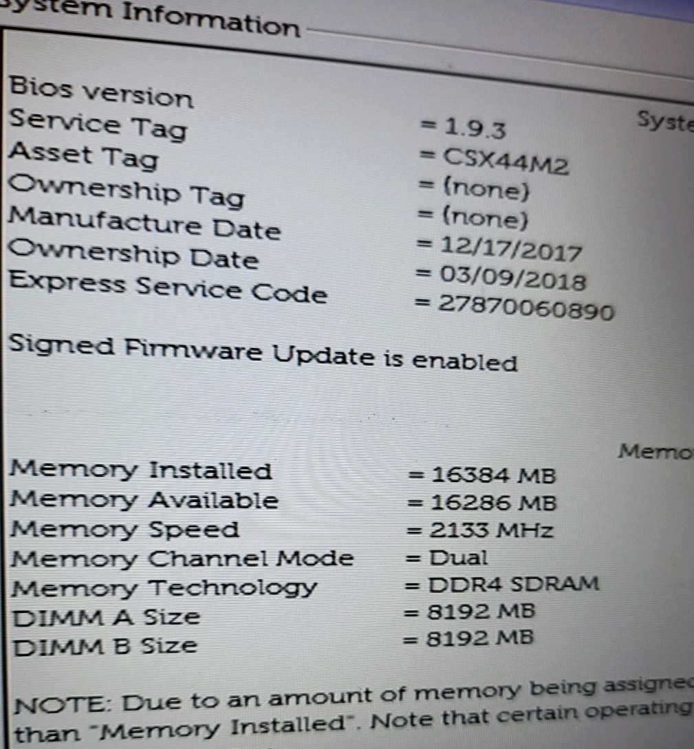 Dell Latitude 5580 | i5-7300U @2.60GHz | 16GB RAM |No SSD No Battery 061504