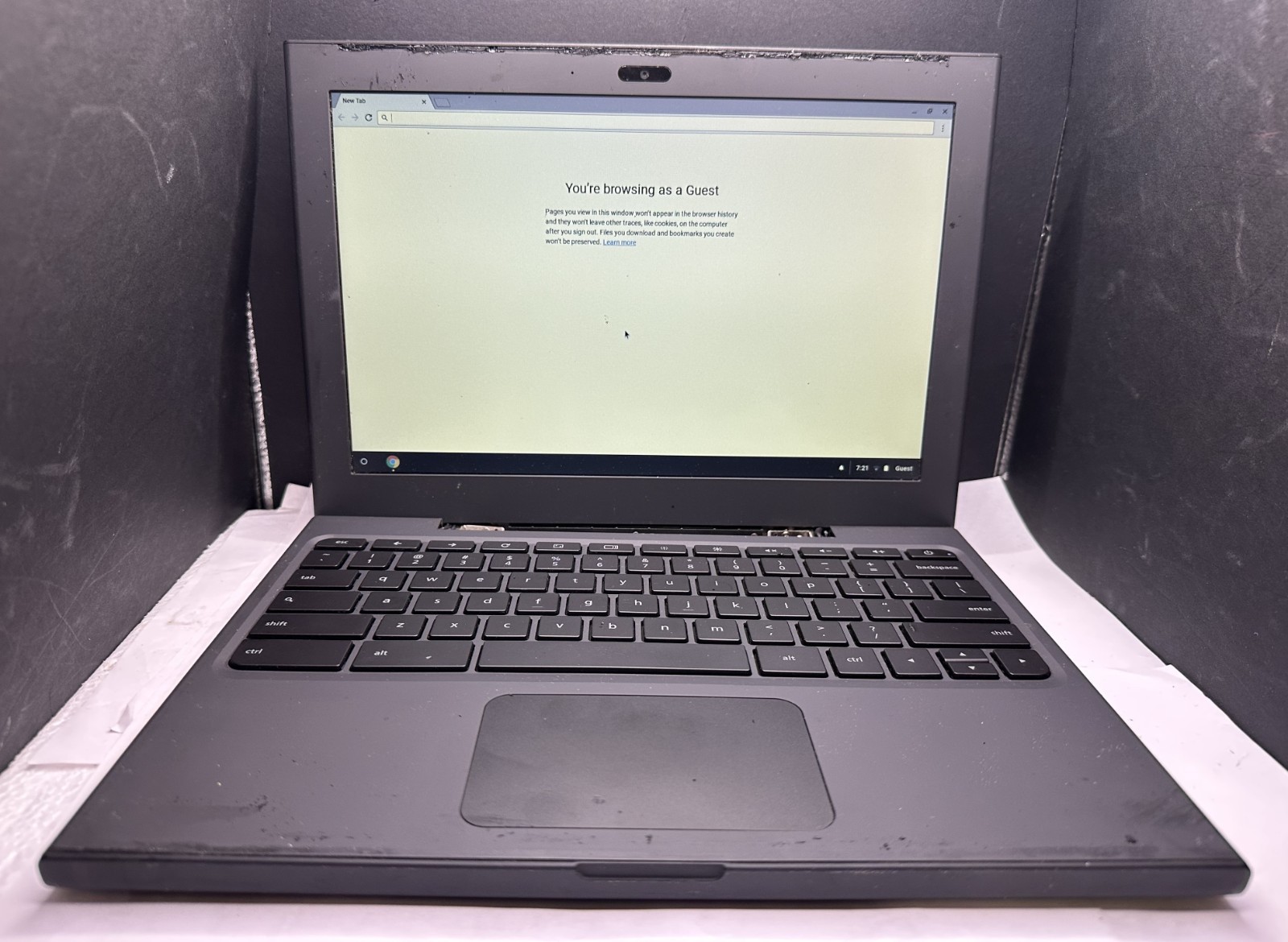 RARE GOOGLE CR-48 MARIO PONY 6101 PILOT PROGRAM TEST CHROMEBOOK, STRICTLY AS IS